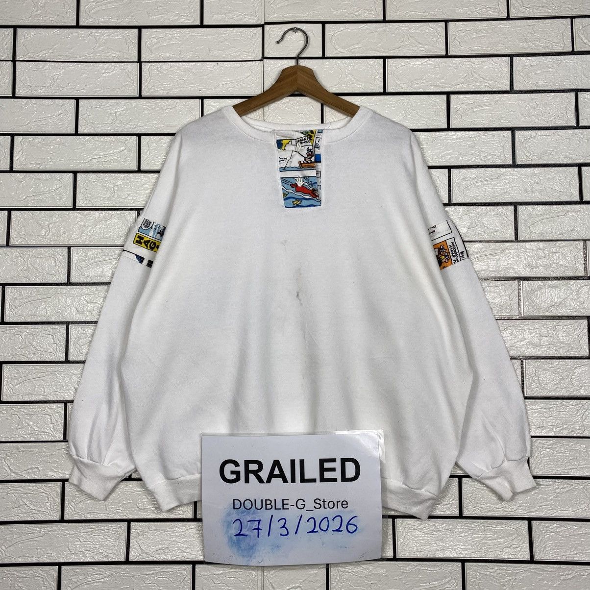 Japanese Brand Vintage Sweatshirt Funnays Big Logo Cartoon Size US M / EU 48-50 / 2 - 1 Thumbnail