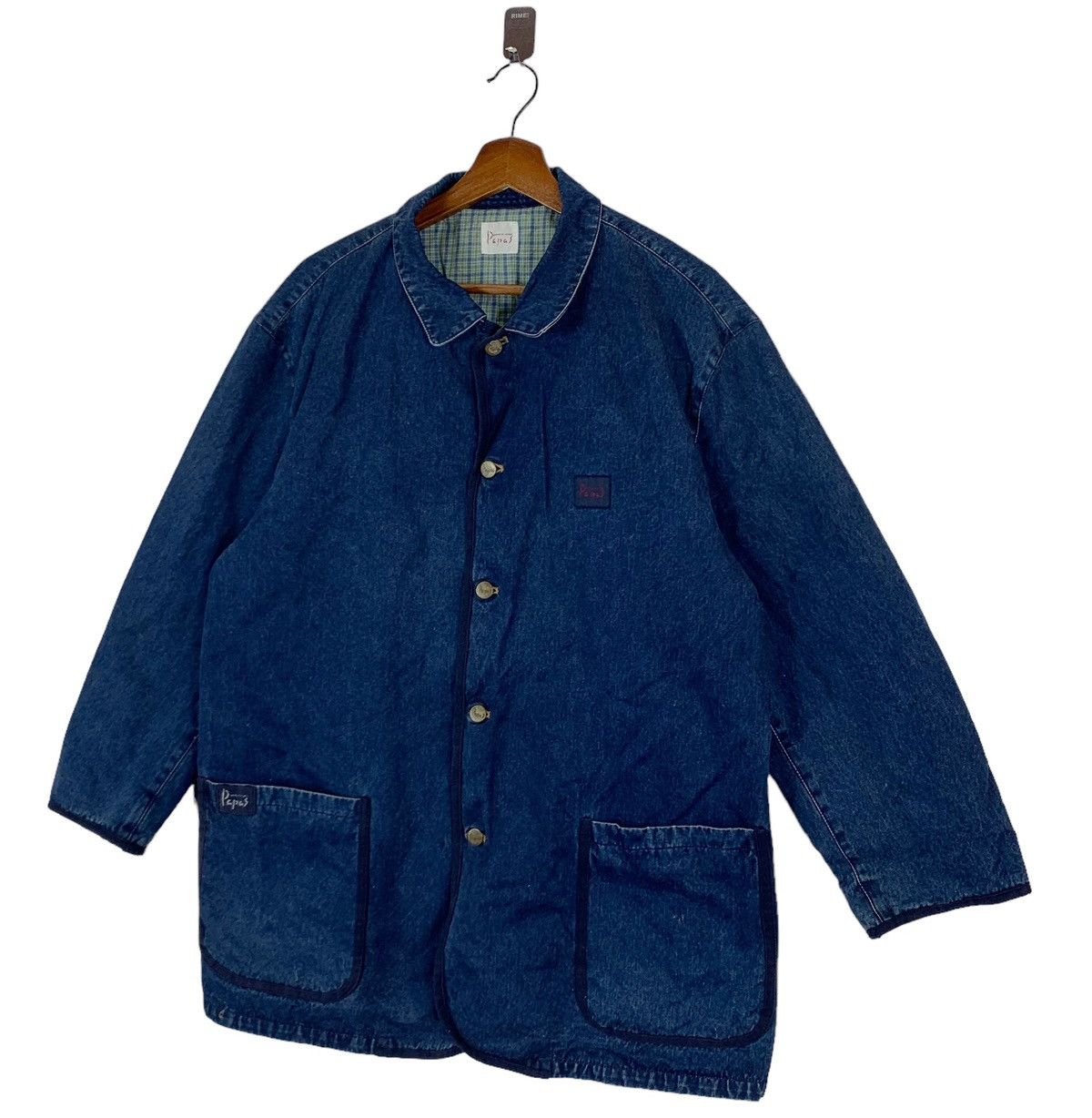 Japanese Brand × Vintage VINTAGE PAPAS CHORE JACKET BLUE Size US M / EU 48-50 / 2 - 2 Thumbnail
