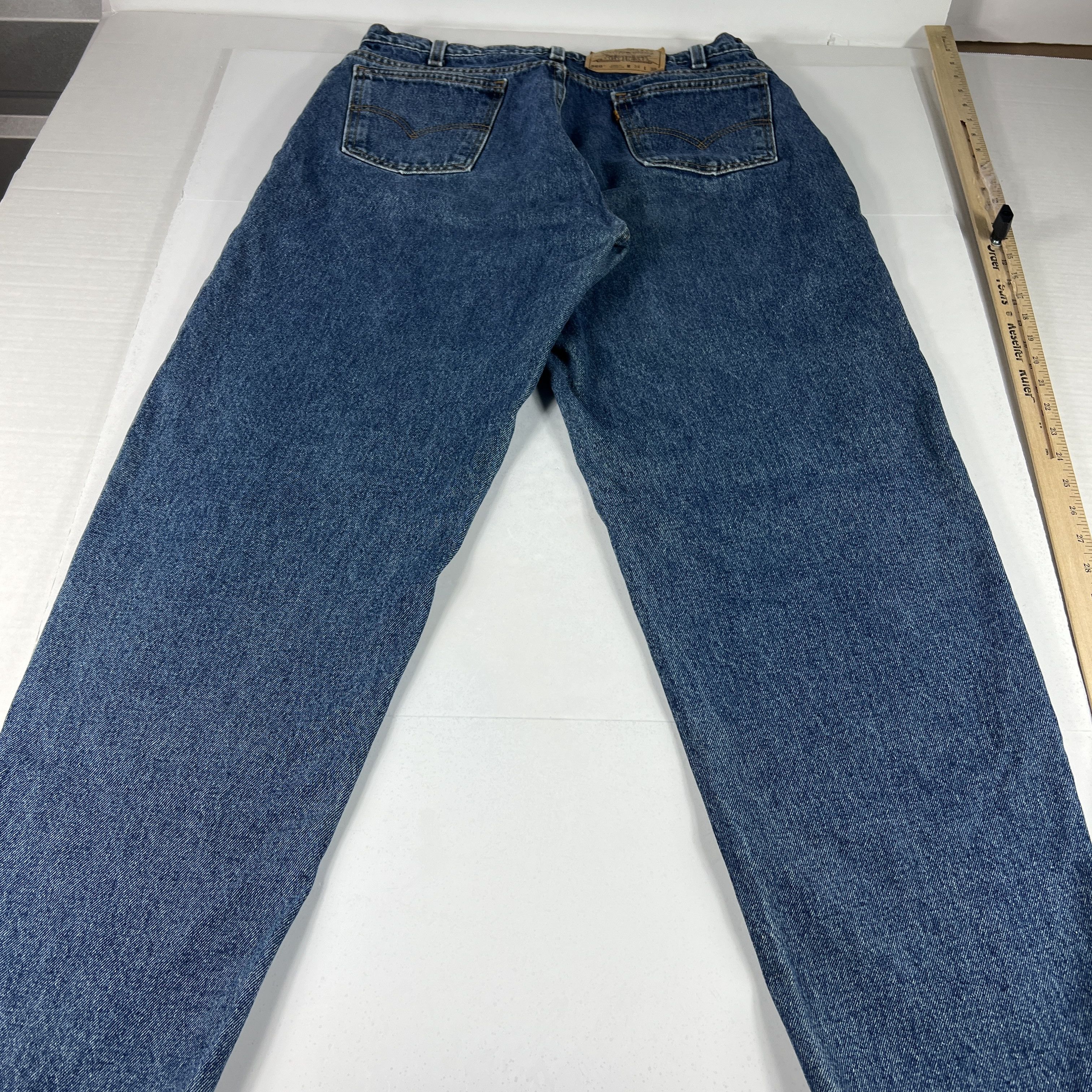 Levi's × Vintage VTG 90s Levi's Jean 560 Loose Taper Blue Denim Orange Tab Size US 33 - 11 Thumbnail