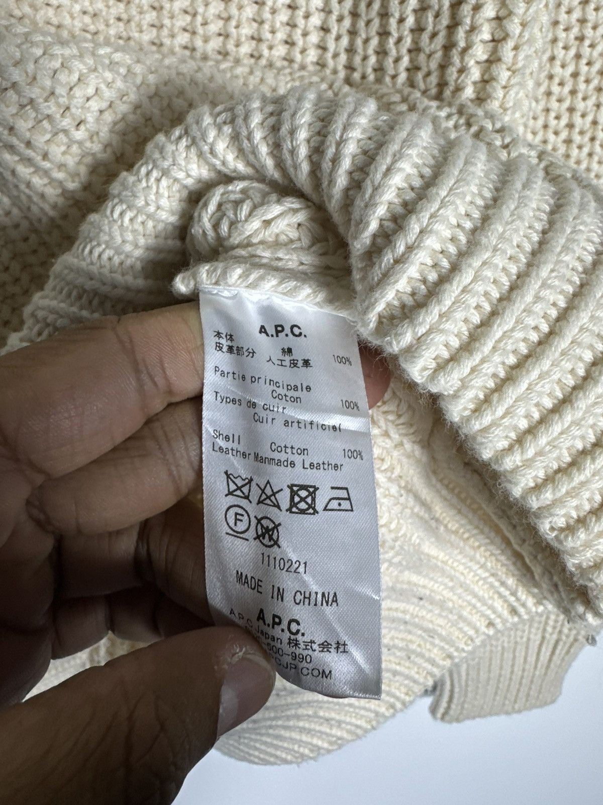 A.P.C. A.P.C Patch Military Knitwear Size US S / EU 44-46 / 1 - 9 Thumbnail