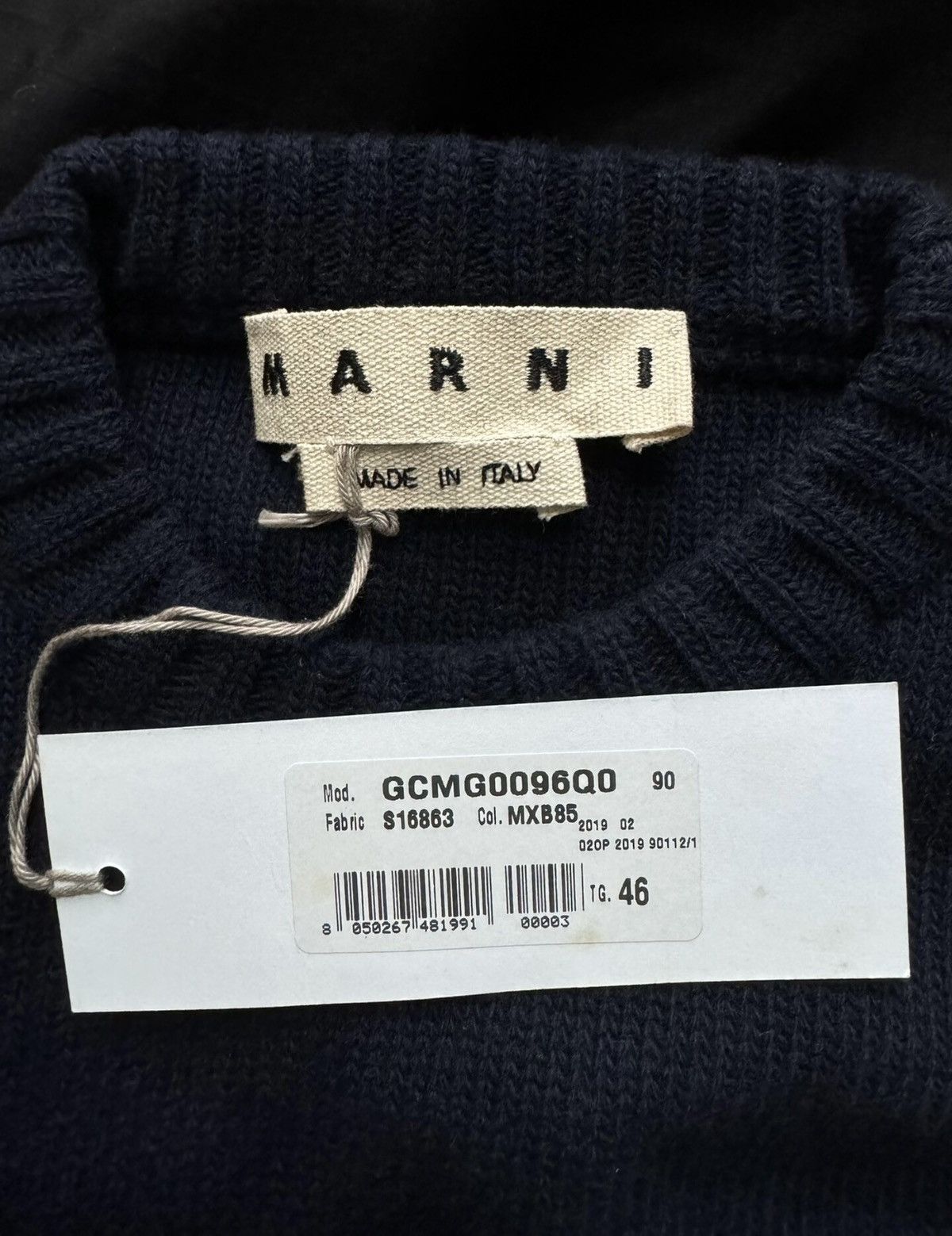 Marni MARNI Fall/Winter2019 Color-Block Pure Wool Crewneck Sweater Size US S / EU 44-46 / 1 - 3 Thumbnail