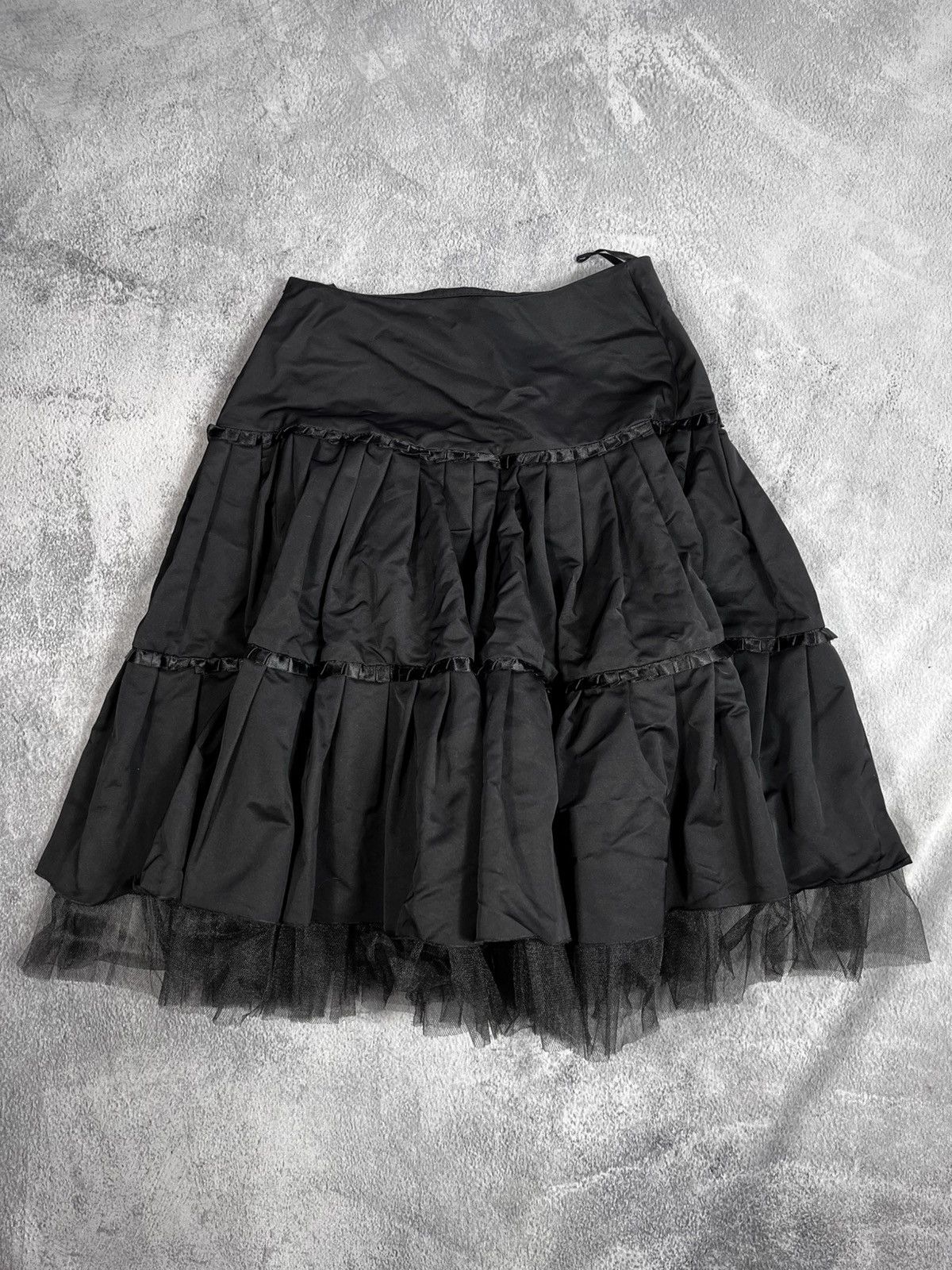 Vintage Vintage mesh lush midi skirt opium style avant garde Size 27" / US 4 / IT 40 - 4 Thumbnail