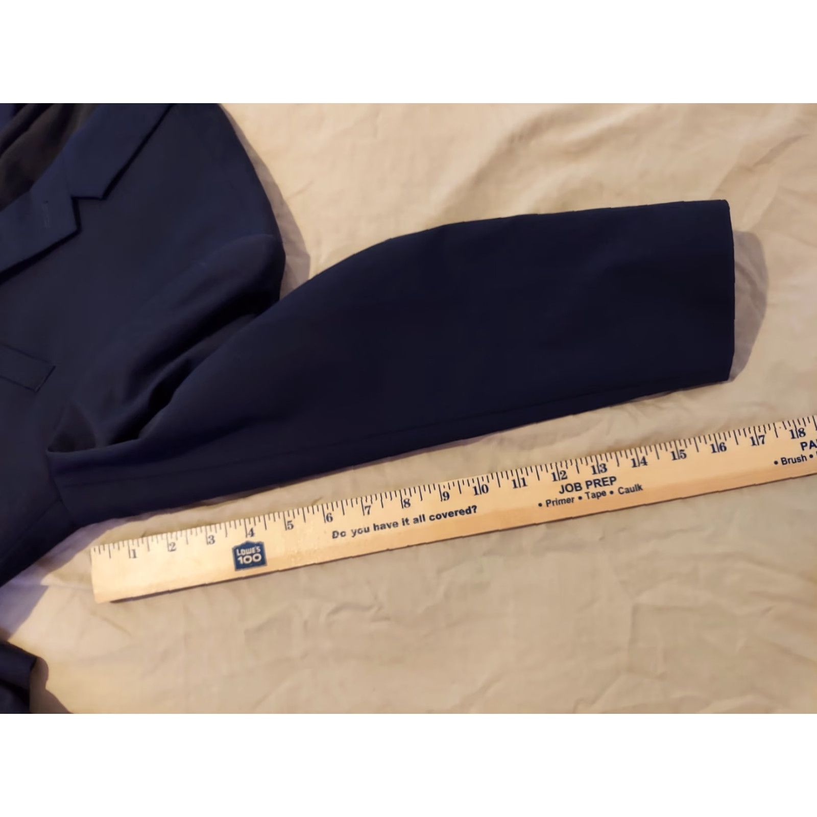 Express Express Wool Blazer 2 Piece Suit Navy Blue 38S Mens Size 38R - 6 Thumbnail