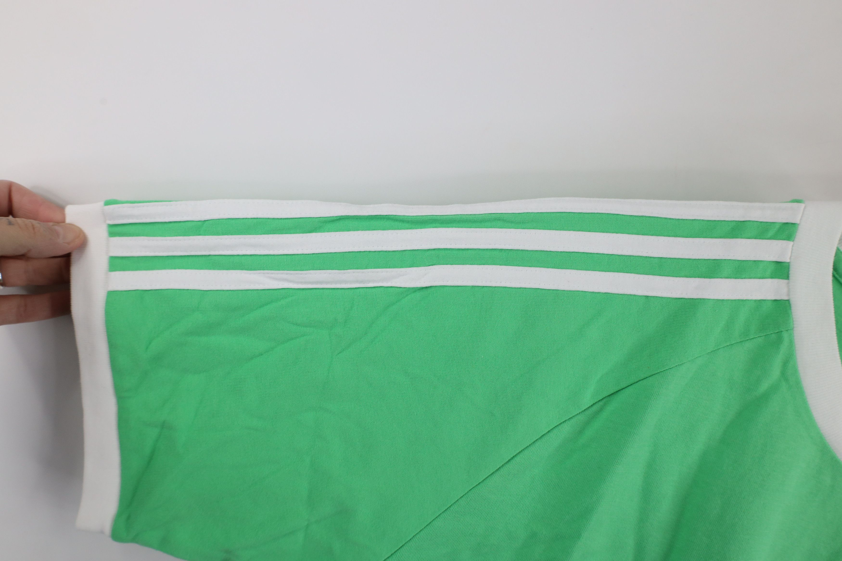 Adidas New Adidas Trefoil Striped Short Sleeve Ringer T-Shirt Green Size US M / EU 48-50 / 2 - 7 Thumbnail
