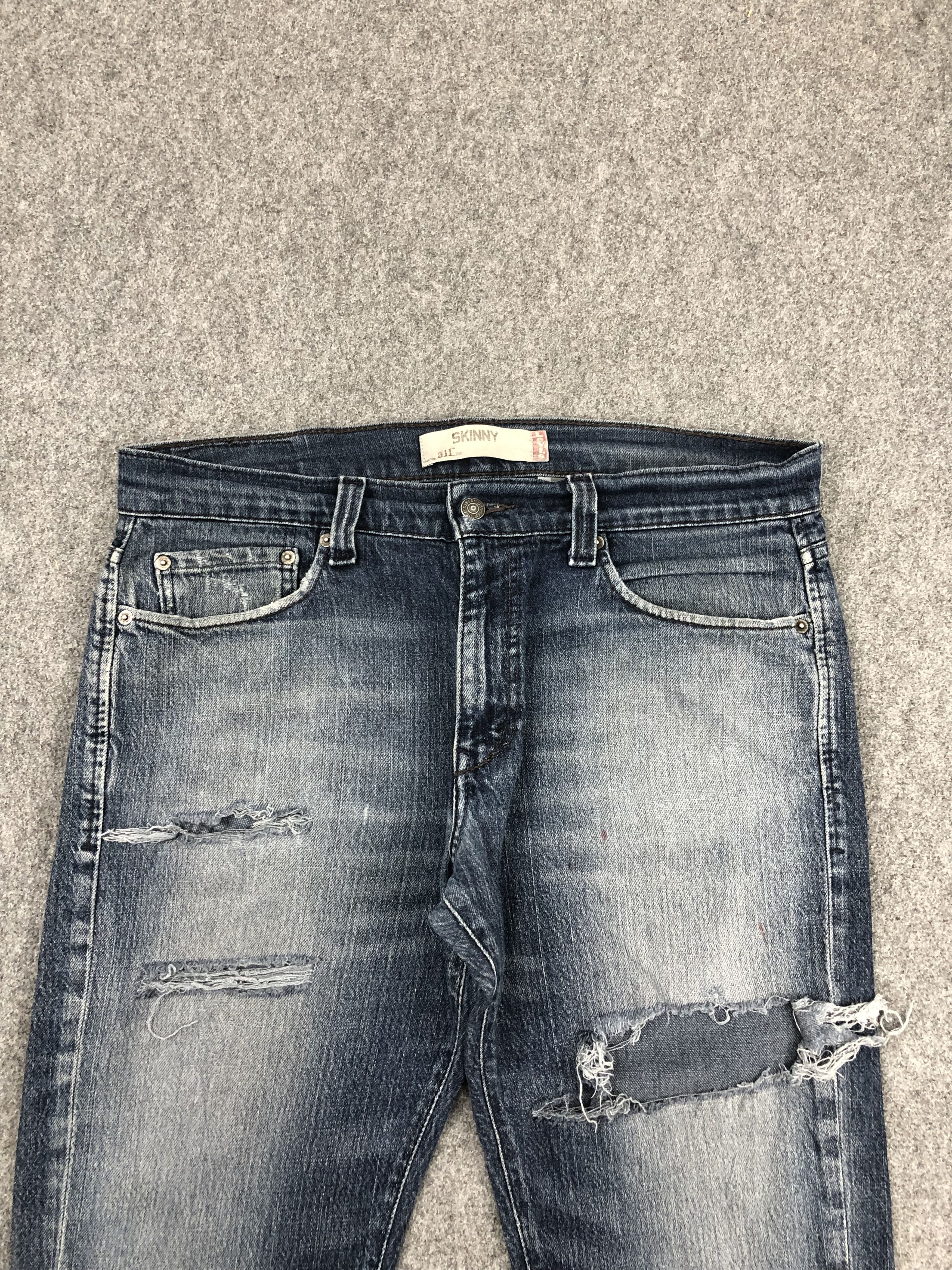 Levi's Vintage Levis 511 Distressed Blue Denim Jeans DPP0243 Size US 36 / EU 52 - 2 Thumbnail