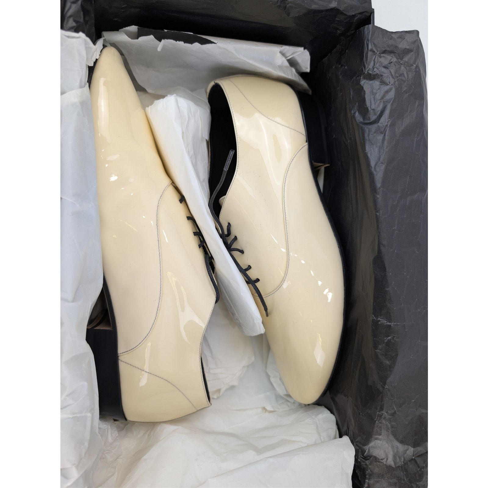 Saint Laurent Paris o1rshd1 Leon 30 Lace Up Derby Boots in Coquille Size US 11 / EU 44 - 19 Thumbnail