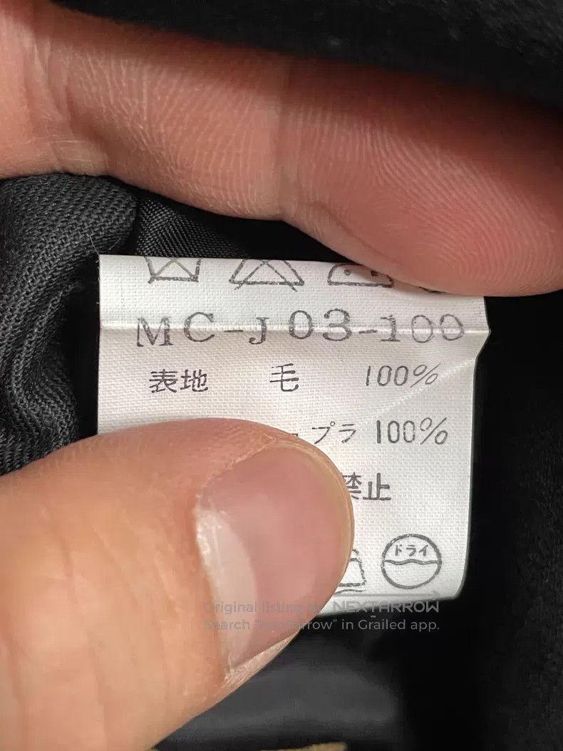 Yohji Yamamoto Yohji Yamamoto 99ss Black Wool Suit Jacket Size US S / EU 44-46 / 1 - 2 Thumbnail