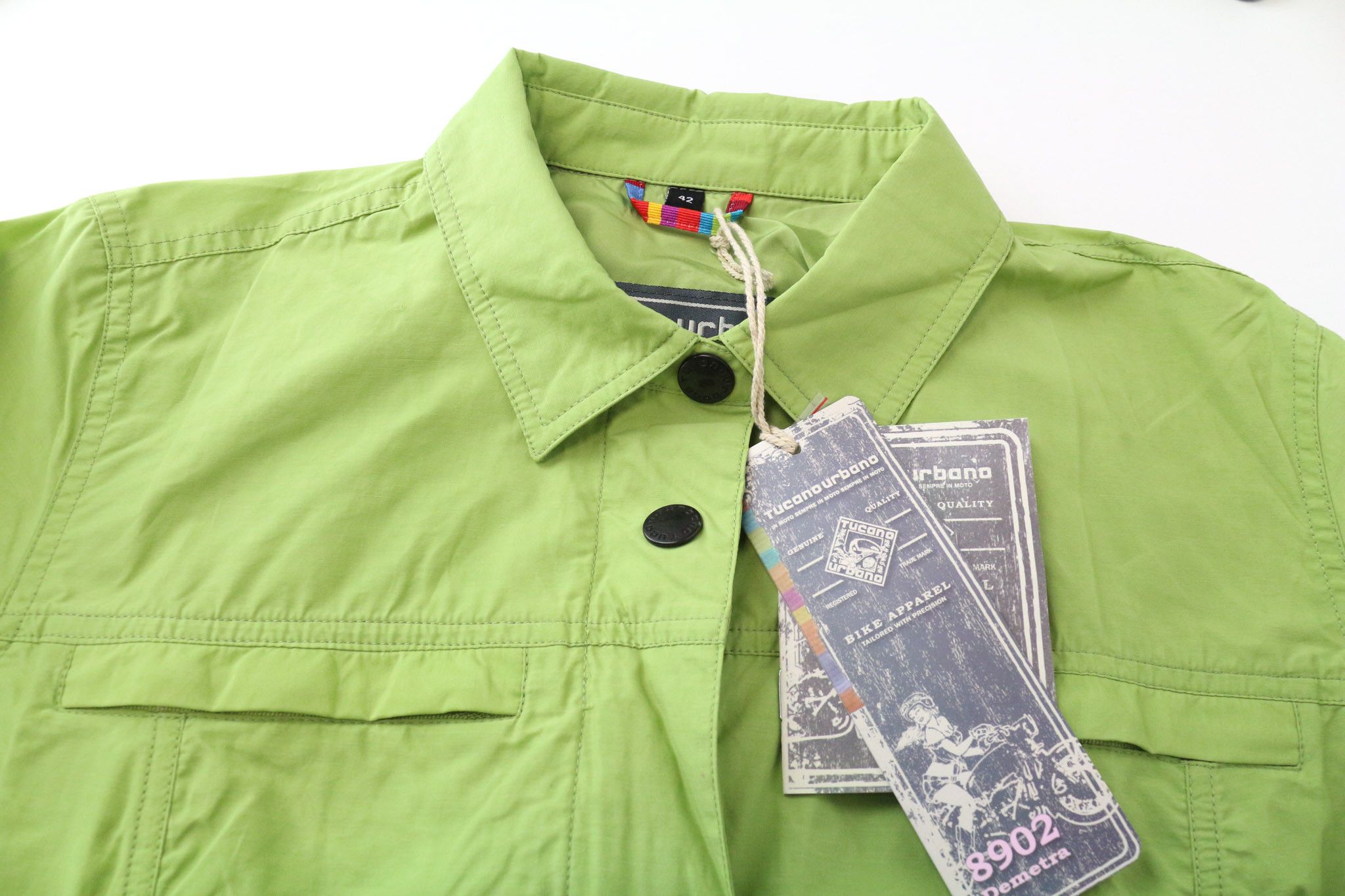 Other DEMETRA IT42 Green Windproof Moto Jacket 74867 Size XL / US 12-14 / IT 48-50 - 4 Thumbnail