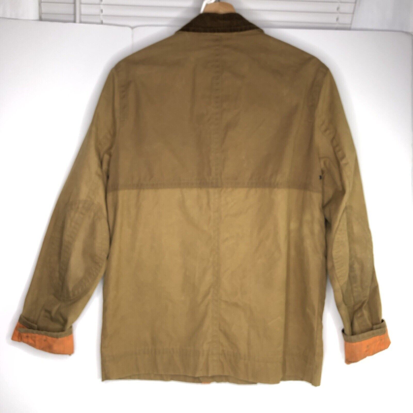American Eagle Outfitters AEO Jacket Men S/P Chore Barn Coat Tan Corduroy Full Zip Vtg Size US S / EU 44-46 / 1 - 11 Thumbnail