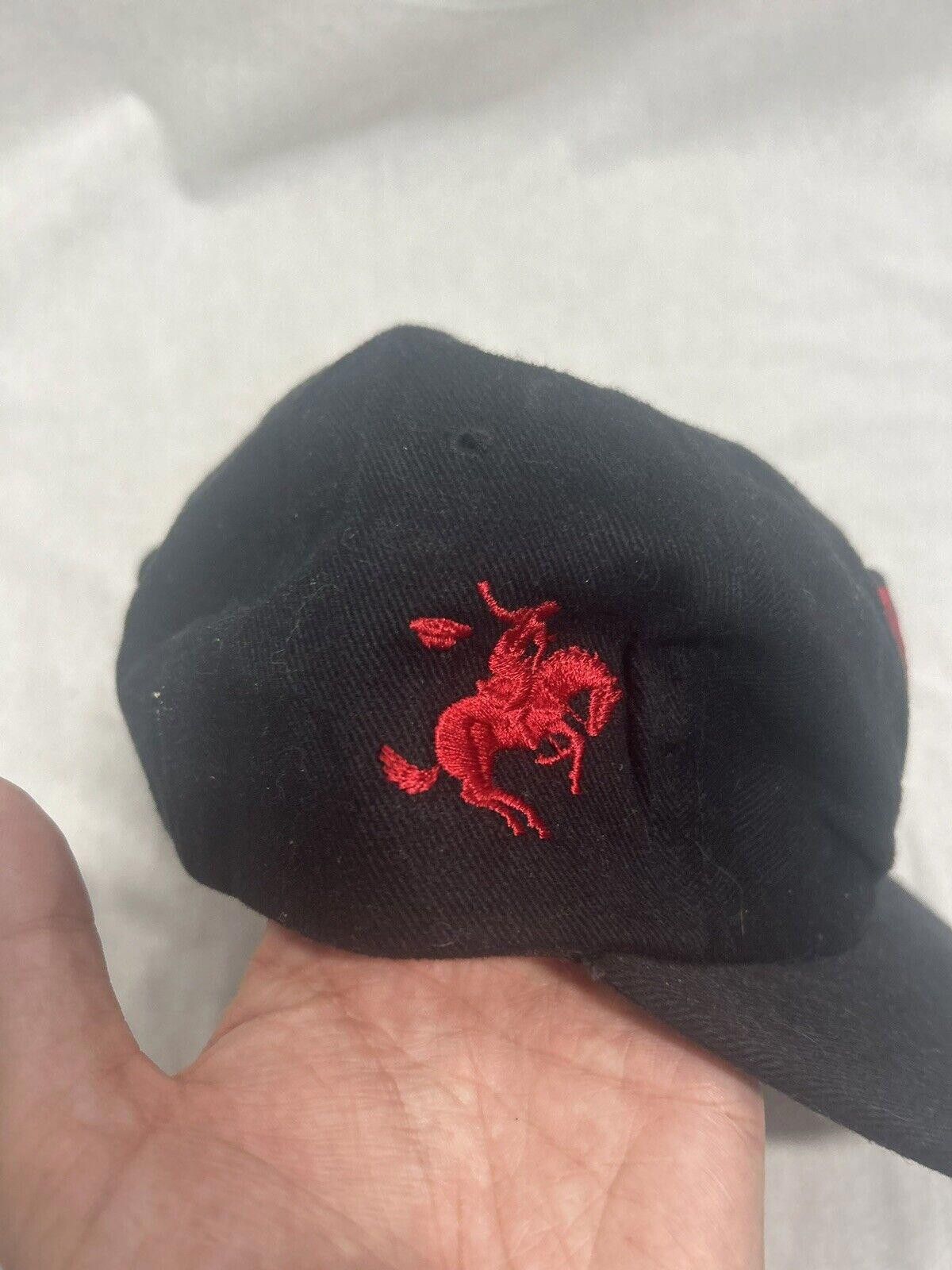 Designer Rare VTG VANGUARD Marlboro M Equestrian Logo Strapback Hat Size ONE SIZE - 2 Thumbnail