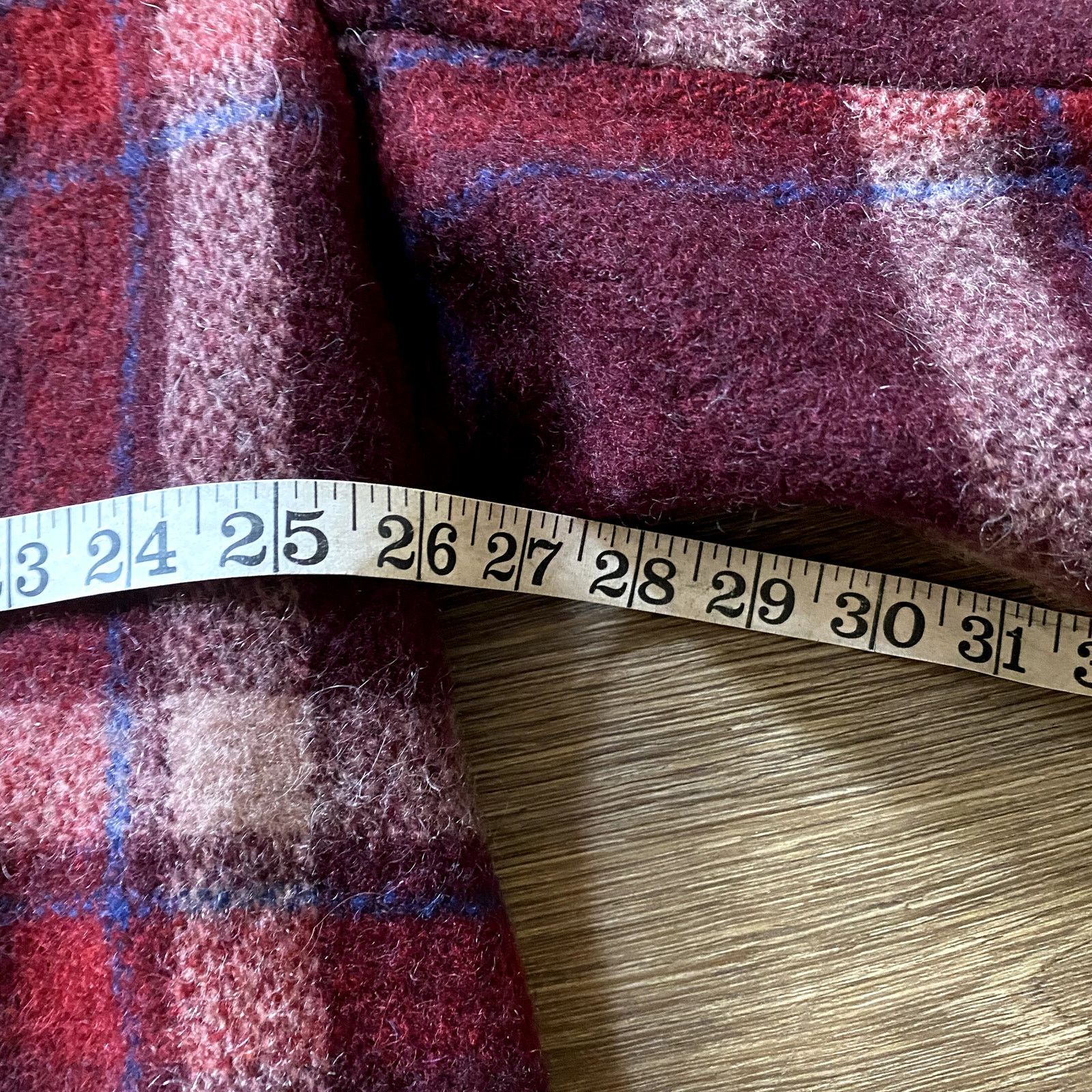 Vintage Vintage 40s/50s Wool Red Plaid Jacket Size US L / EU 52-54 / 3 - 3 Thumbnail