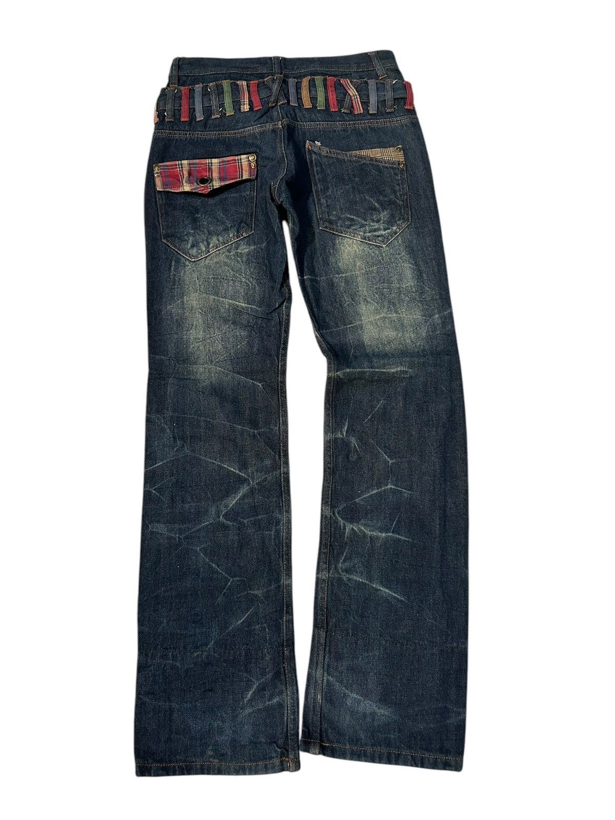 Japanese Brand × Kapital × Vintage Double Waist Doublefocus Japanese Punk Denim Jeans Size US 30 / EU 46 - 5 Thumbnail