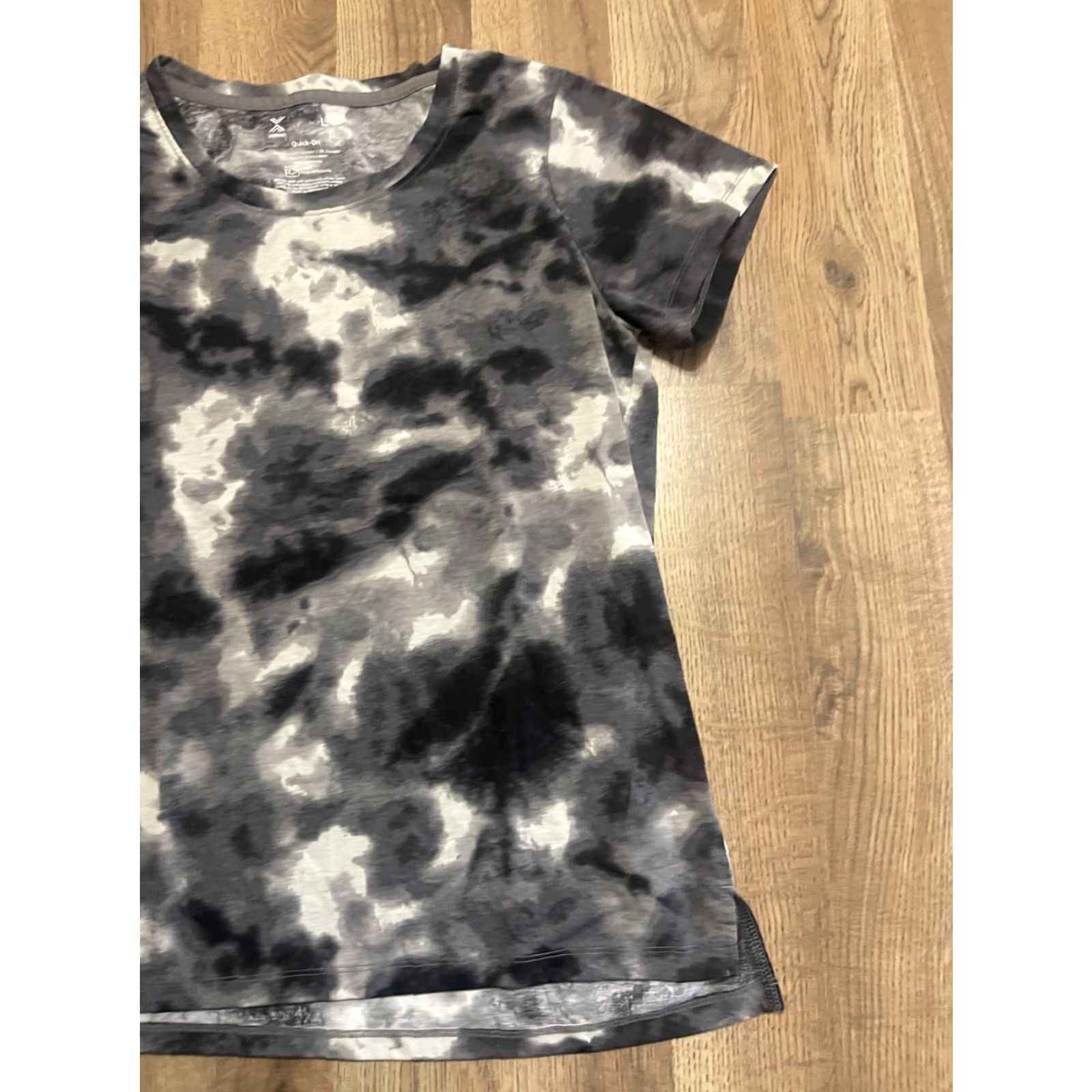 Vintage Xersion Shirt Women's Large Black White Quick Dri Short Sleeve T-Shirt Size L / US 10 / IT 46 - 4 Thumbnail