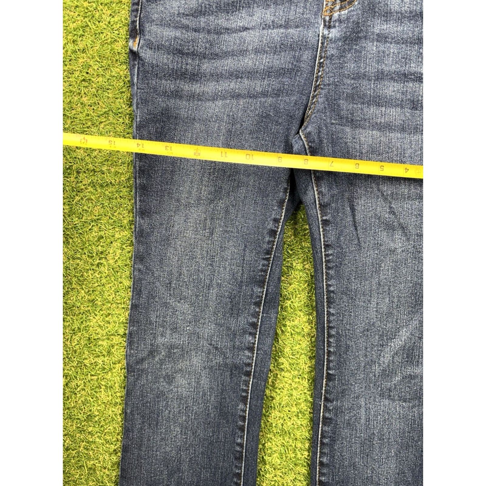 Denime Judy Blue Boot Cut Jeans 3/26 Denim Low Rise Medium Wash Blue Jeans Women Juniors 5-Pocket Stretch 31in Inseam Cotton Blend Spandex Size 26" / US 2 / IT 38 - 7 Thumbnail