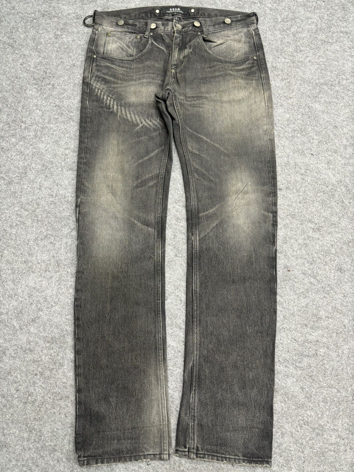 Designer 💥Archival💥H.N.B.M Sick Designer Curve Suspender Jeans F500 Size US 34 / EU 50 - 19 Thumbnail