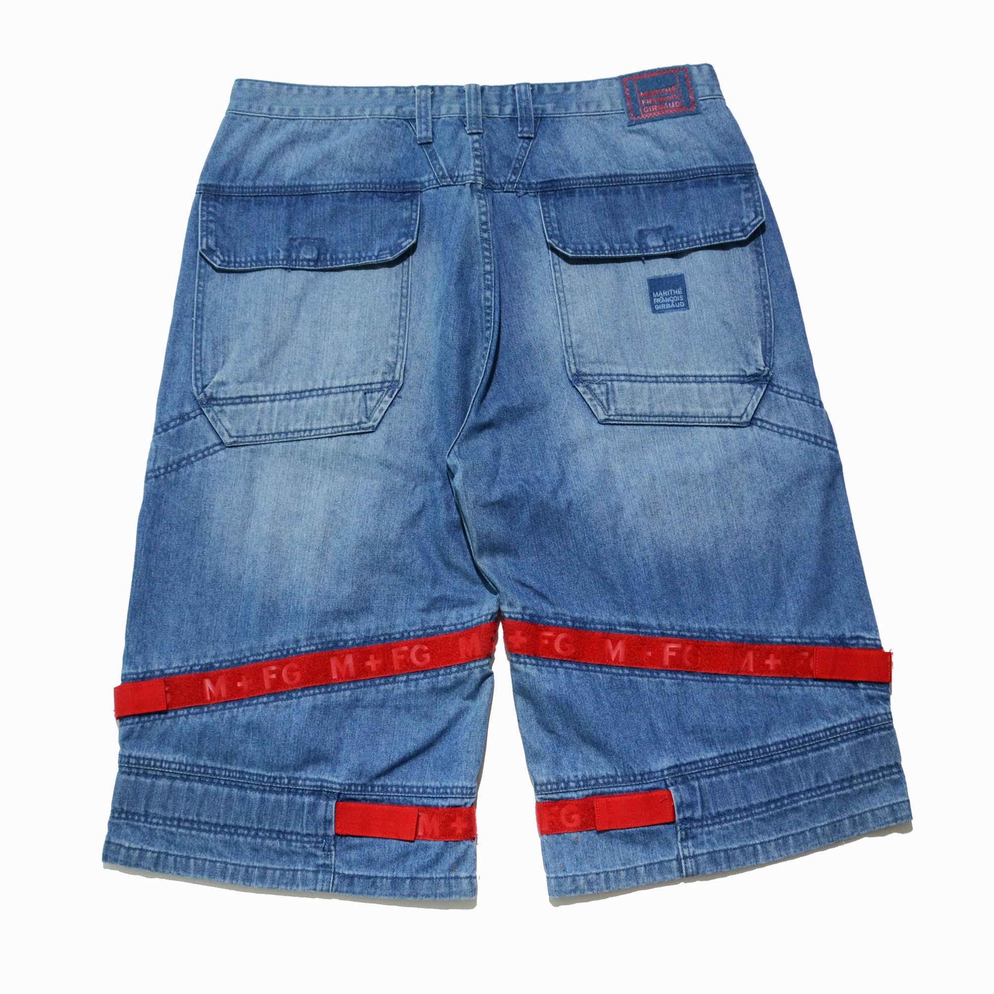 Marithe + Francois Girbaud M+FG Long Denim Shorts W40 Y2K Hip Hop 2006 Rare Craft Size US 40 / EU 56 - 2 Thumbnail
