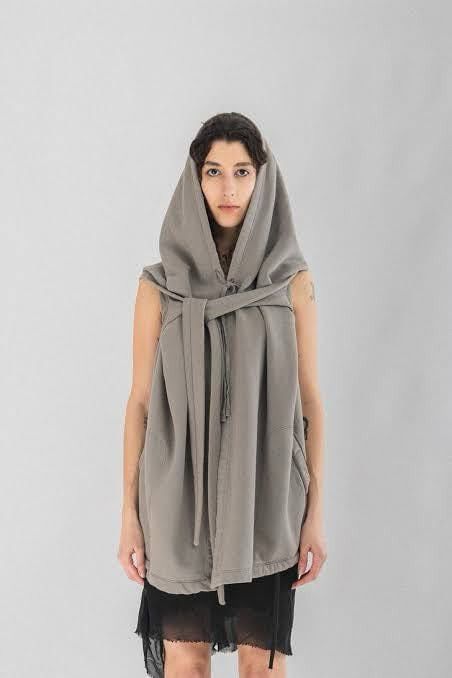 Rick Owens Drkshdw Rick Owens Drkshdw — Druid Sleeveless Hoodie Size XS / US 0-2 / IT 36-38 - 2 Thumbnail