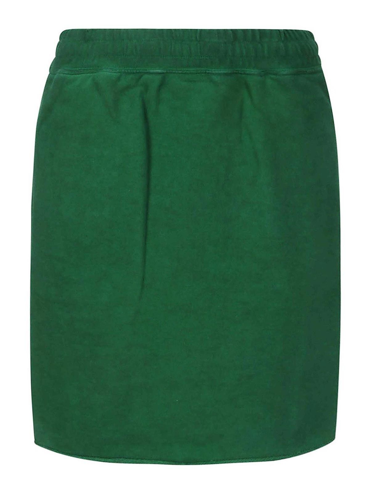 Golden Goose o1y0825 Mini Skirt in Emerald Green Size 26" / US 2 / IT 38 - 1 Thumbnail