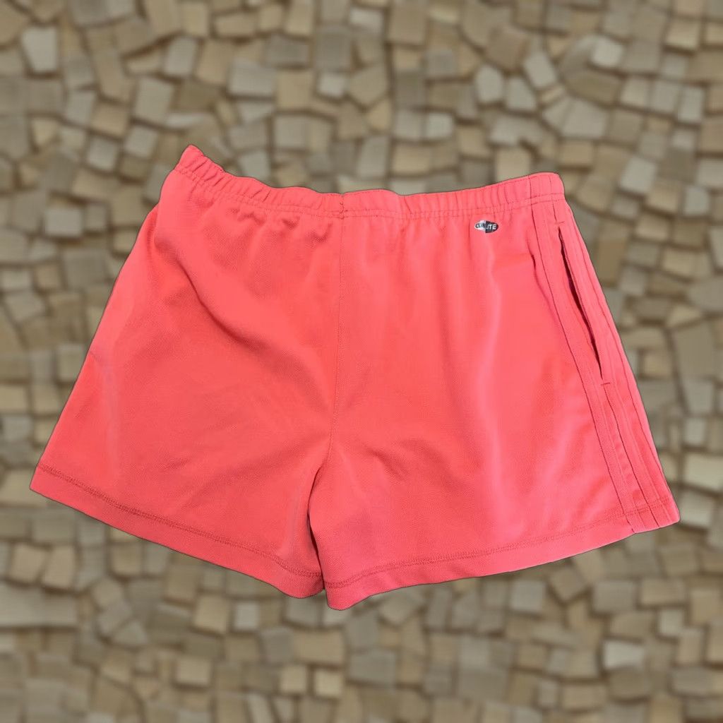 Adidas adidas Shorts Women's Medium Orange Pull On Logo Activewear Size 32" / US 10 / IT 46 - 1 Thumbnail