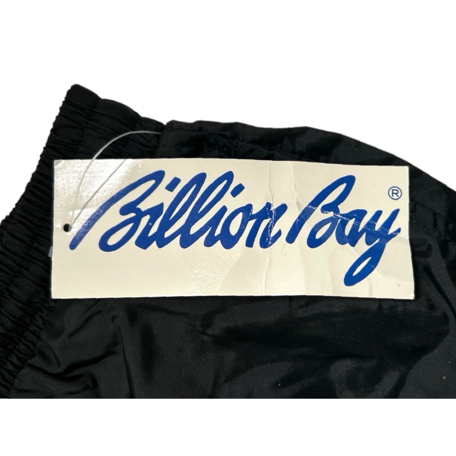 Vintage VINTAGE Billion Bay Windbreaker Pants Mens M Black Nylon 90s Deadstock NWT Size US 31 - 3 Thumbnail