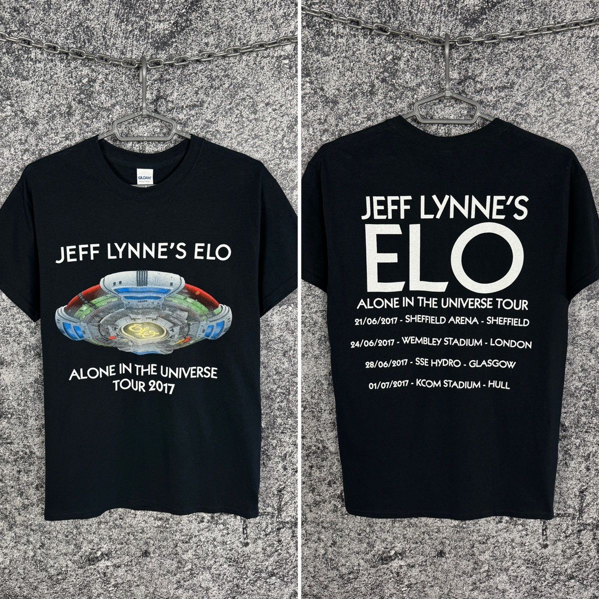Band Tees Jeff Lynne's ELO Tour Alone In The Universe Rock Tee Size M Size US M / EU 48-50 / 2 - 1 Thumbnail