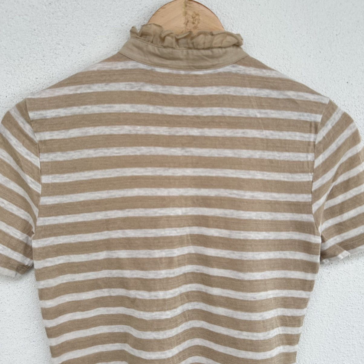 Tory Burch Tory Burch Laces Stripe Gold Button Up Size XS / US 0-2 / IT 36-38 - 5 Thumbnail