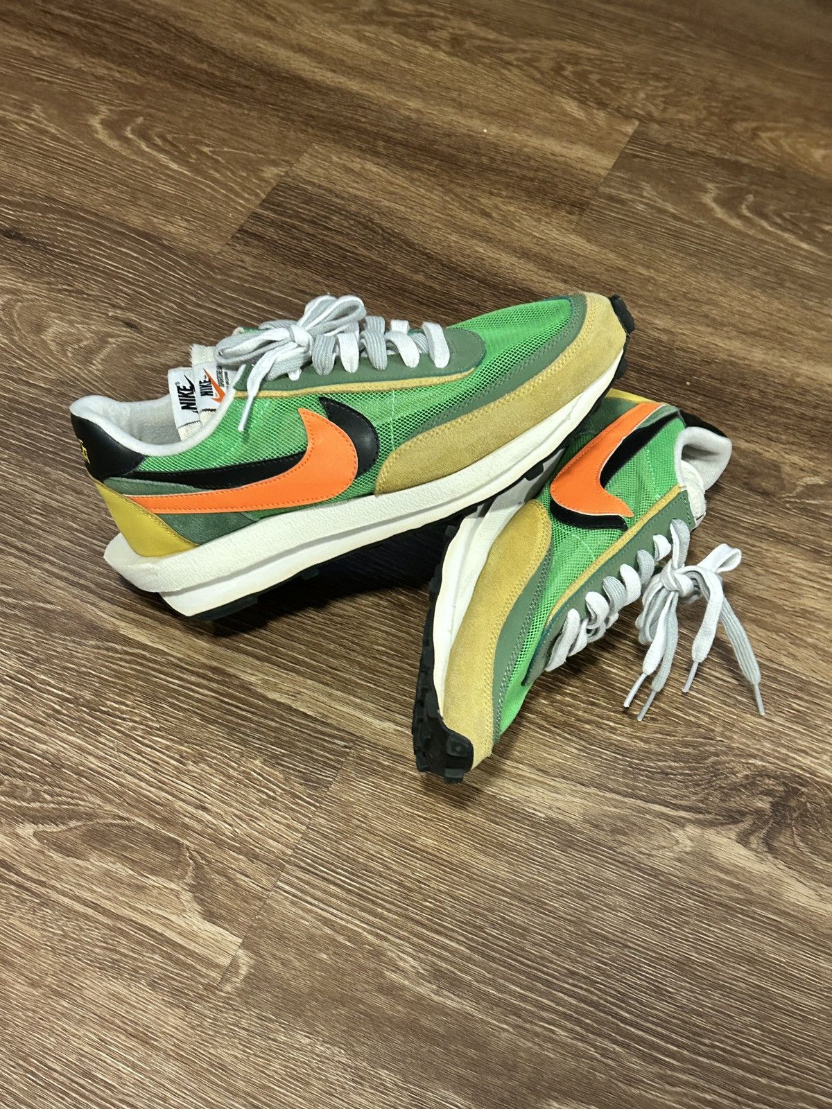 Nike × Sacai Nike Sacai LDV Waffle Green Gusto Size US 10 / EU 43 - 1 Thumbnail