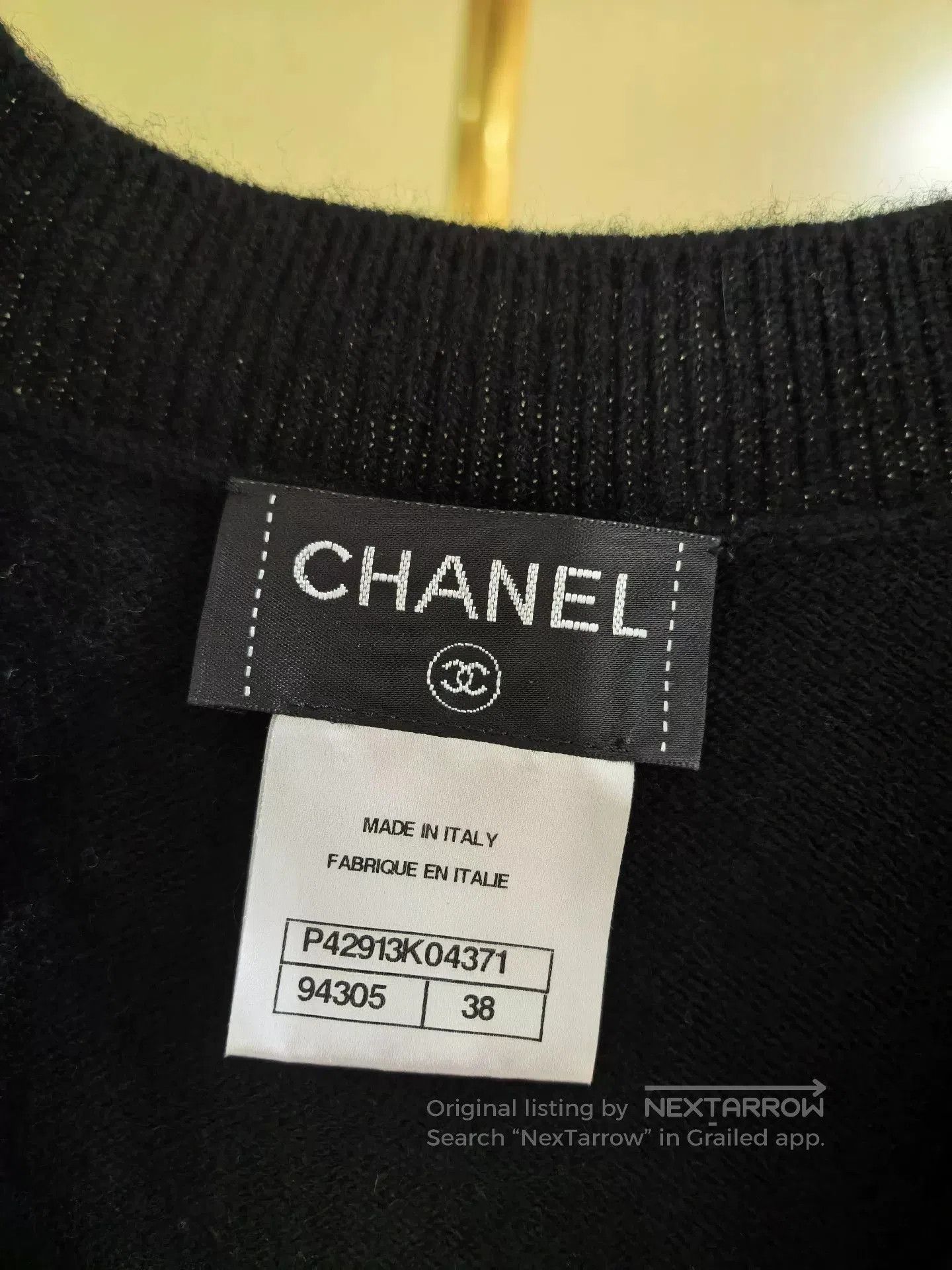 Chanel Chanel Black Cashmere Knit Poncho Sweater. Size S / US 4 / IT 40 - 3 Thumbnail