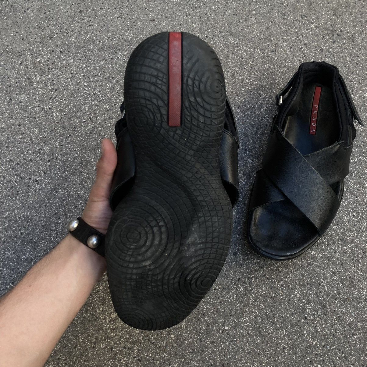 Prada Prada 2000S Black Sandals Size US 10 / EU 43 - 5 Thumbnail