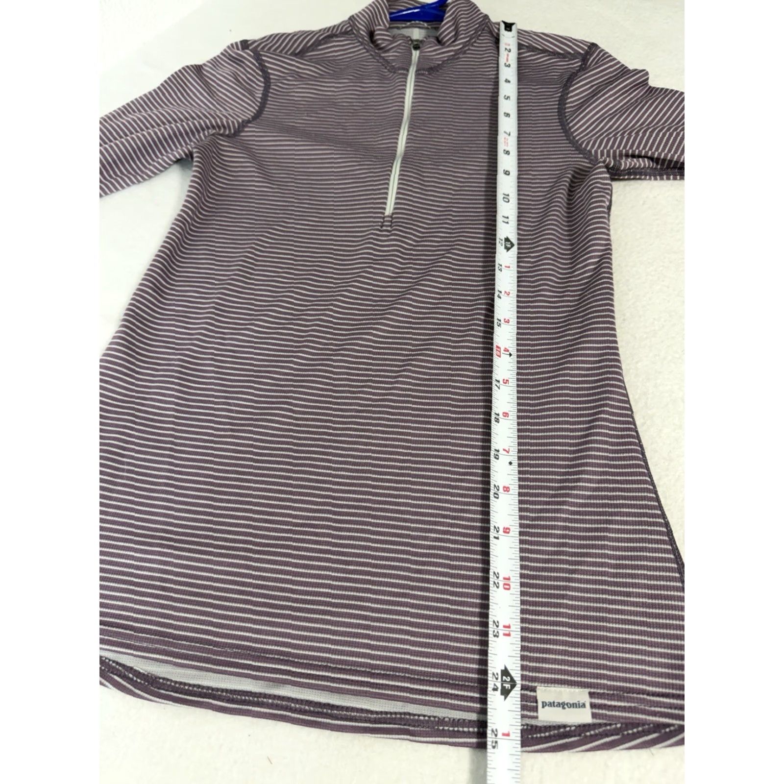 Patagonia Patagonia Capilene Pullover S Women Purple 1/4 Zip Mock Neck Lightweight Polyester Activewear Size S / US 4 / IT 40 - 6 Thumbnail