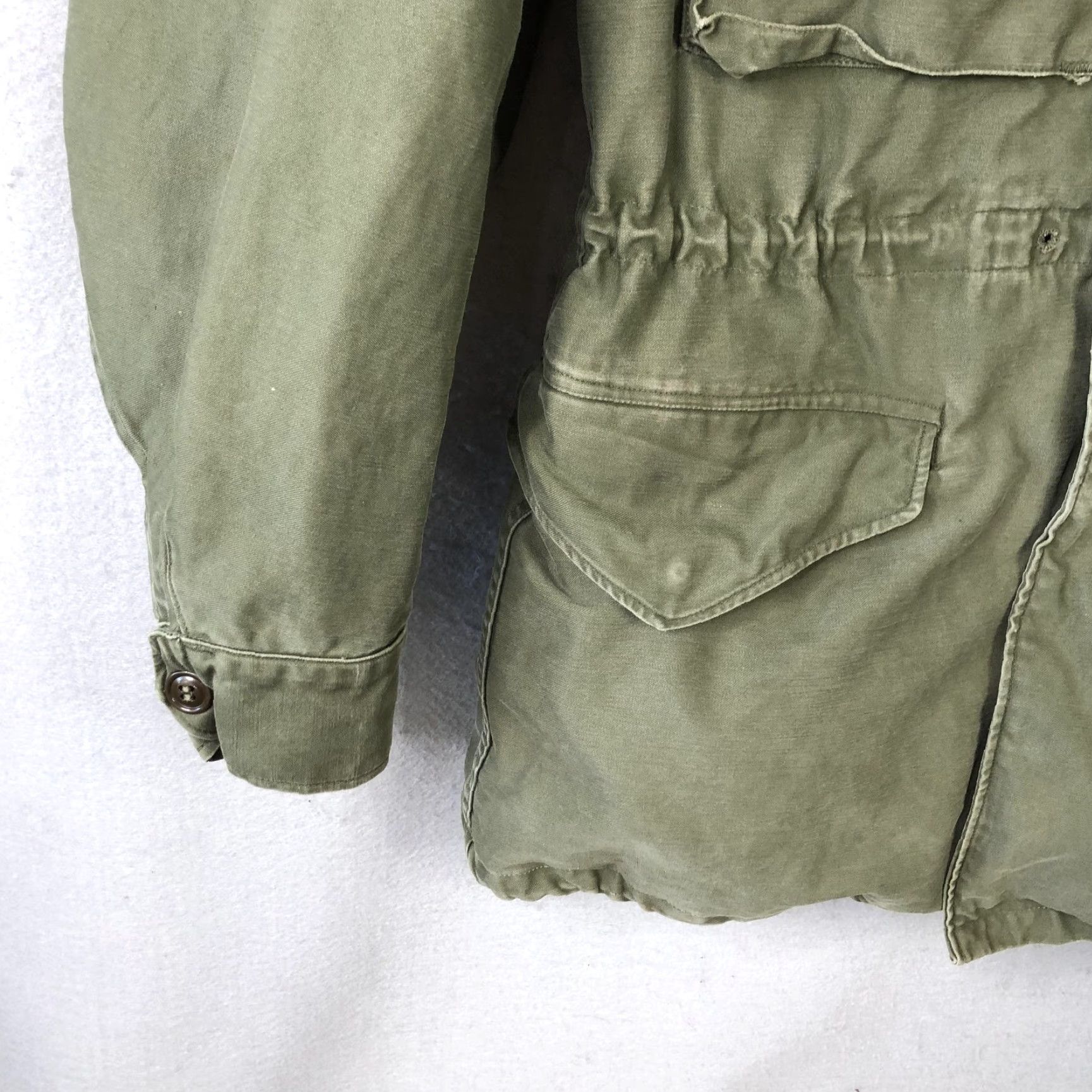 Vintage VINTAGE Field Jacket Mens ST Long Small Green Canvas Military OG Pockets Army Size US S / EU 44-46 / 1 - 6 Thumbnail