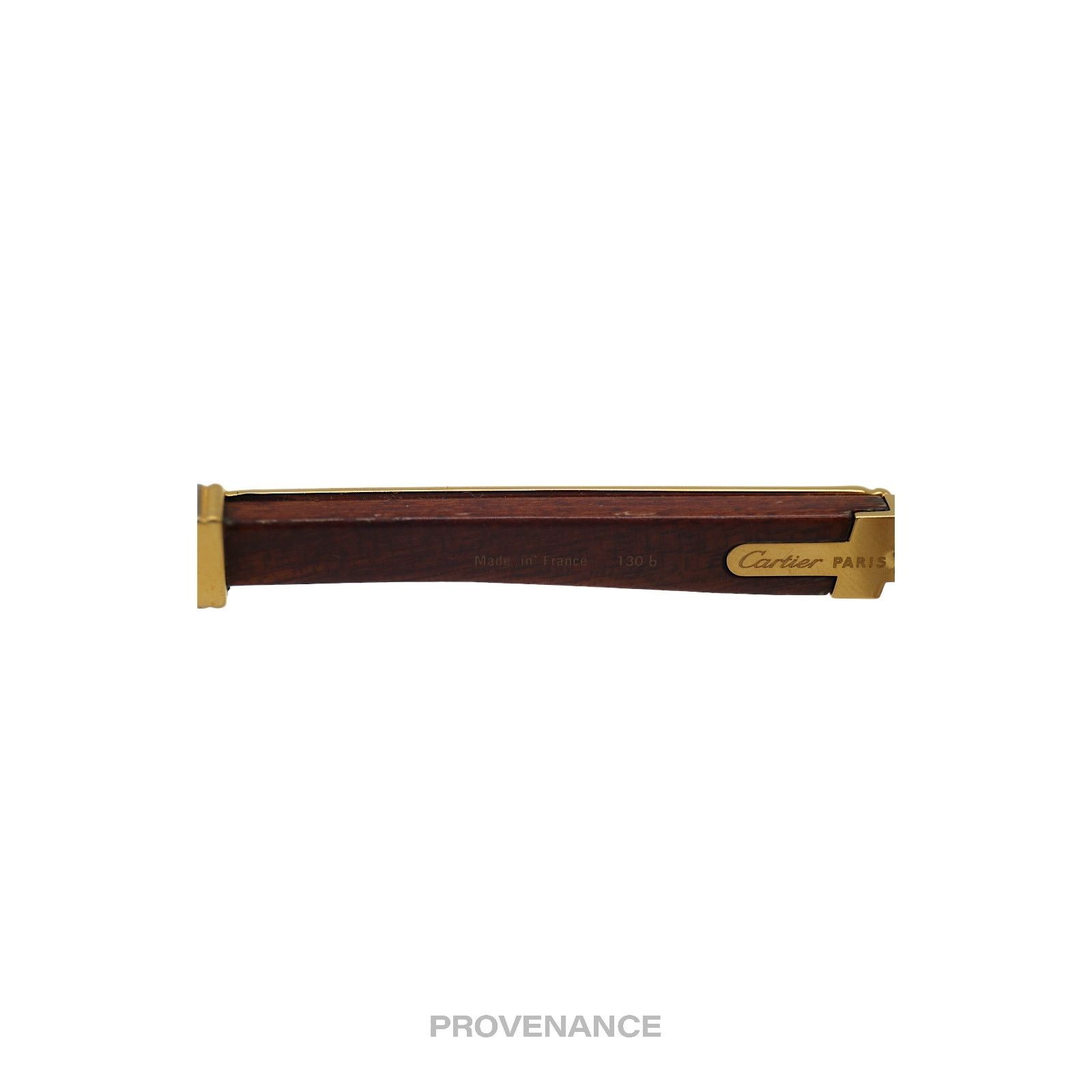 Cartier 🔴 Cartier Giverny Sunglasses - Bubinga Gold Trinity Brown Size ONE SIZE - 12 Thumbnail