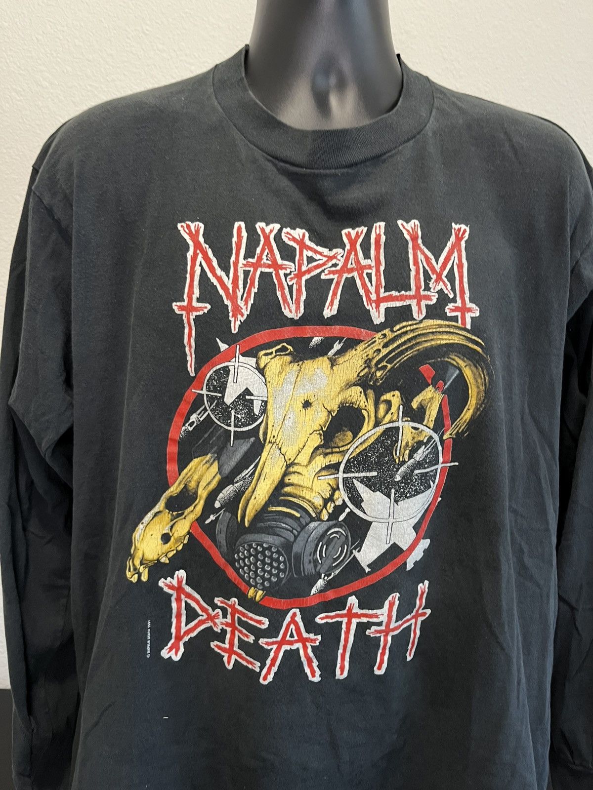 Band Tees × Vintage Napalm death shirt vintage long sleeve English grindcore Size US XL / EU 56 / 4 - 3 Thumbnail