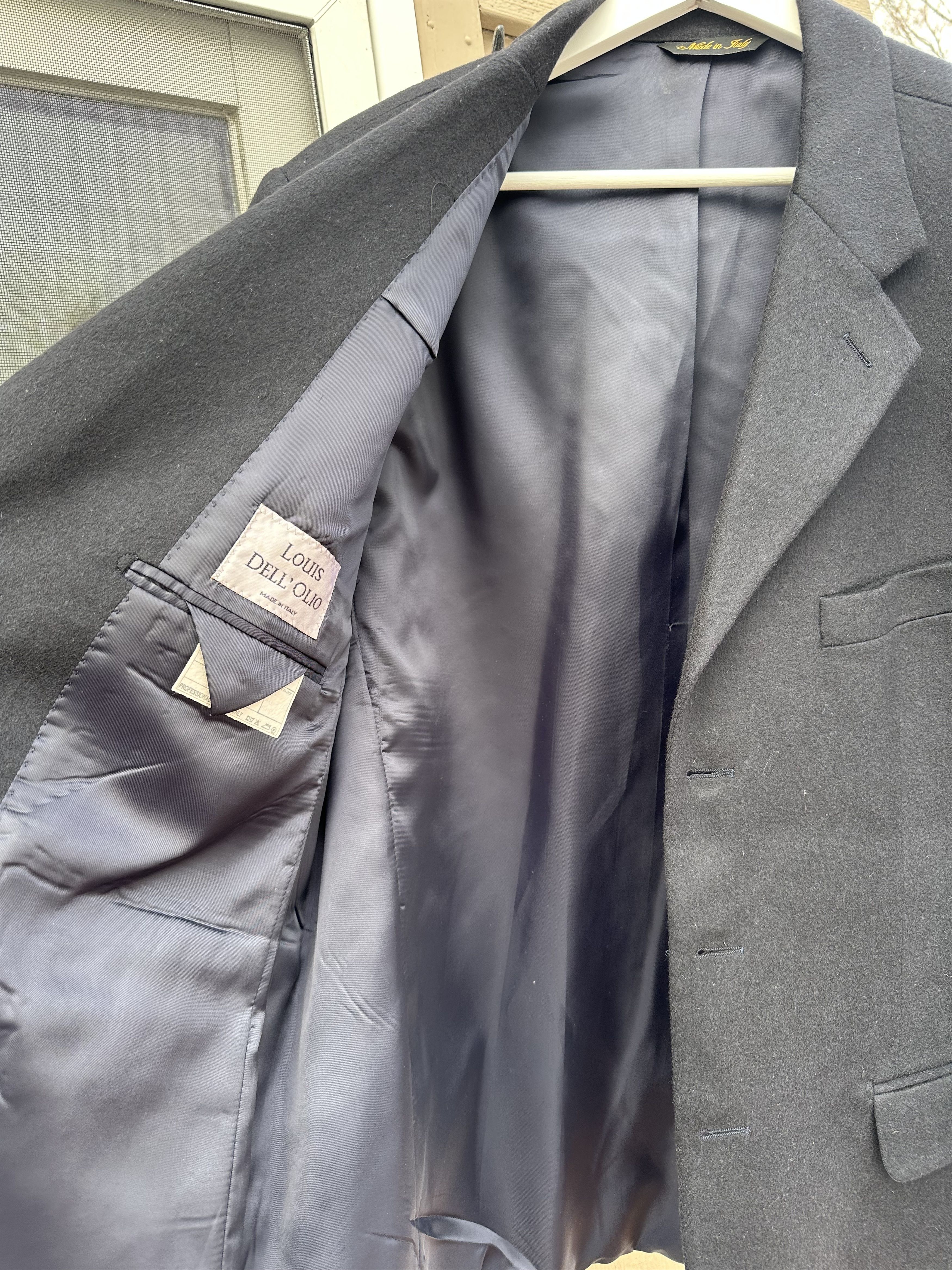 Vintage Vintage Luxury Men’s Blazer Louis Dell'Olio Cashmere Size 50S - 14 Thumbnail