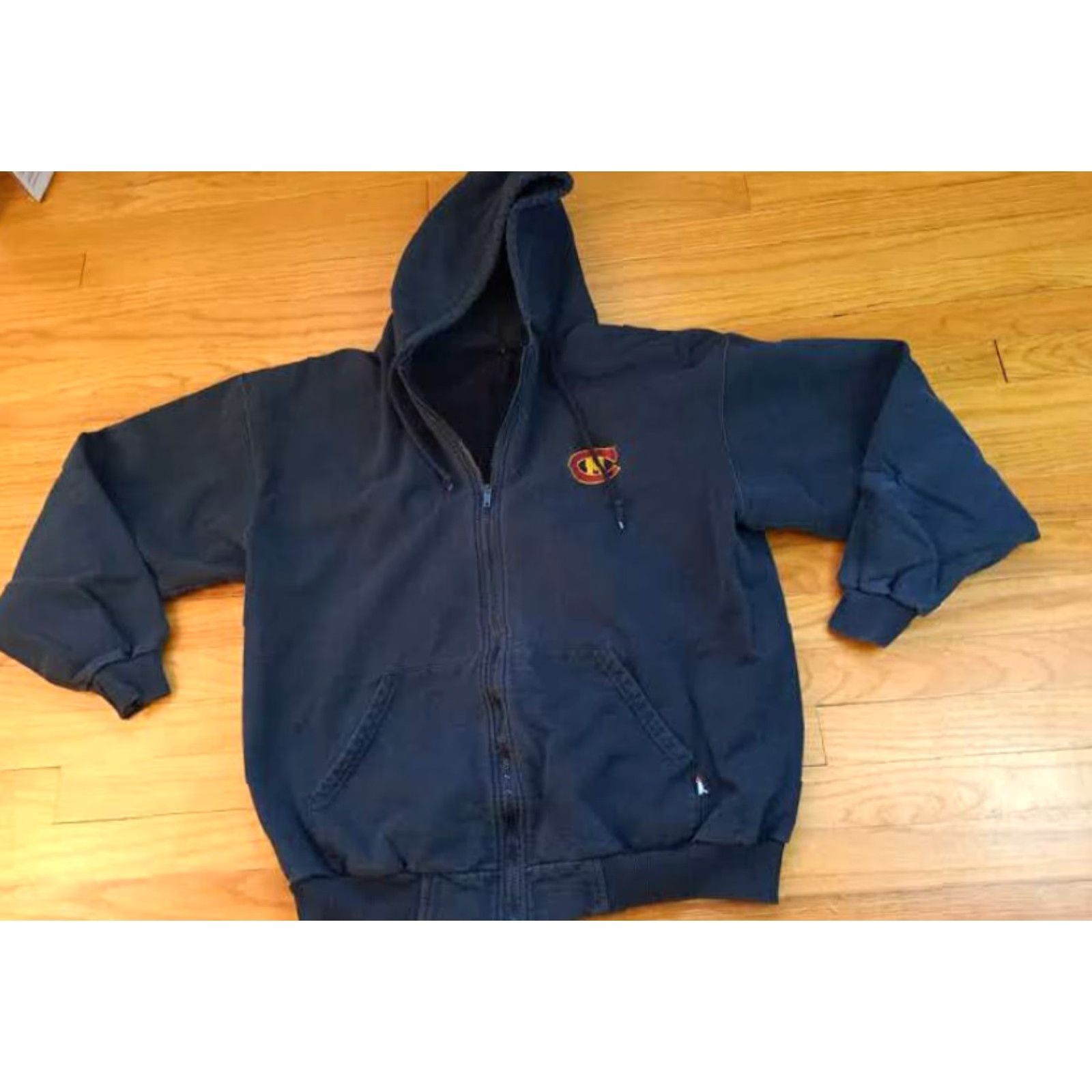 Vintage VINTAGE Central Michigan University Full Zip Cotton Hooded Sweatshirt LG Men Hoodie Jacket Black Size US L / EU 52-54 / 3 - 2 Thumbnail