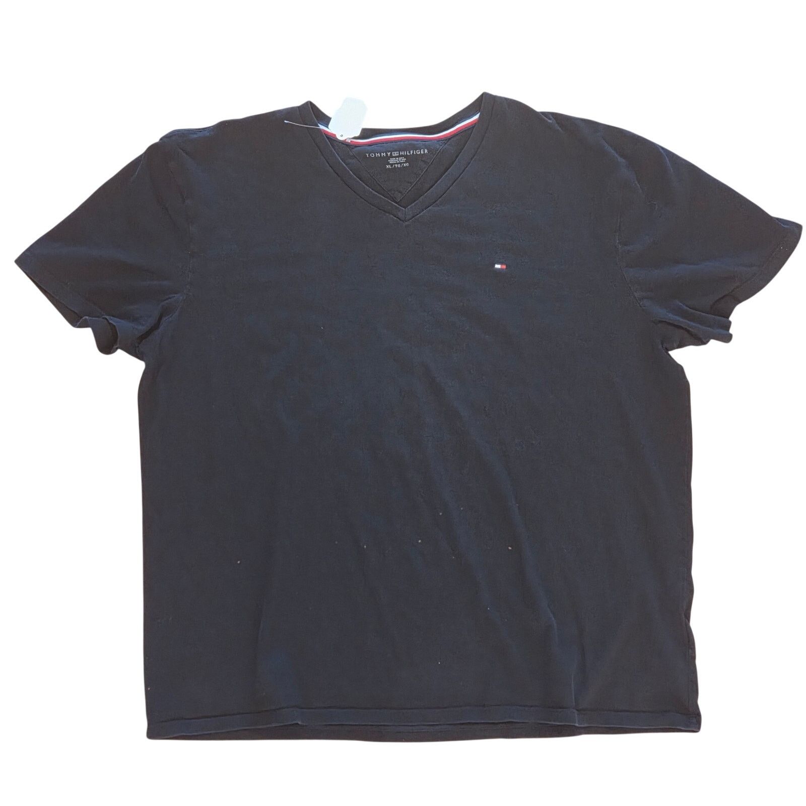 Tommy Hilfiger Tommy Hilfiger Black V-Neck T-Shirt - XL - Gently Used Size US XL / EU 56 / 4 - 1 Thumbnail