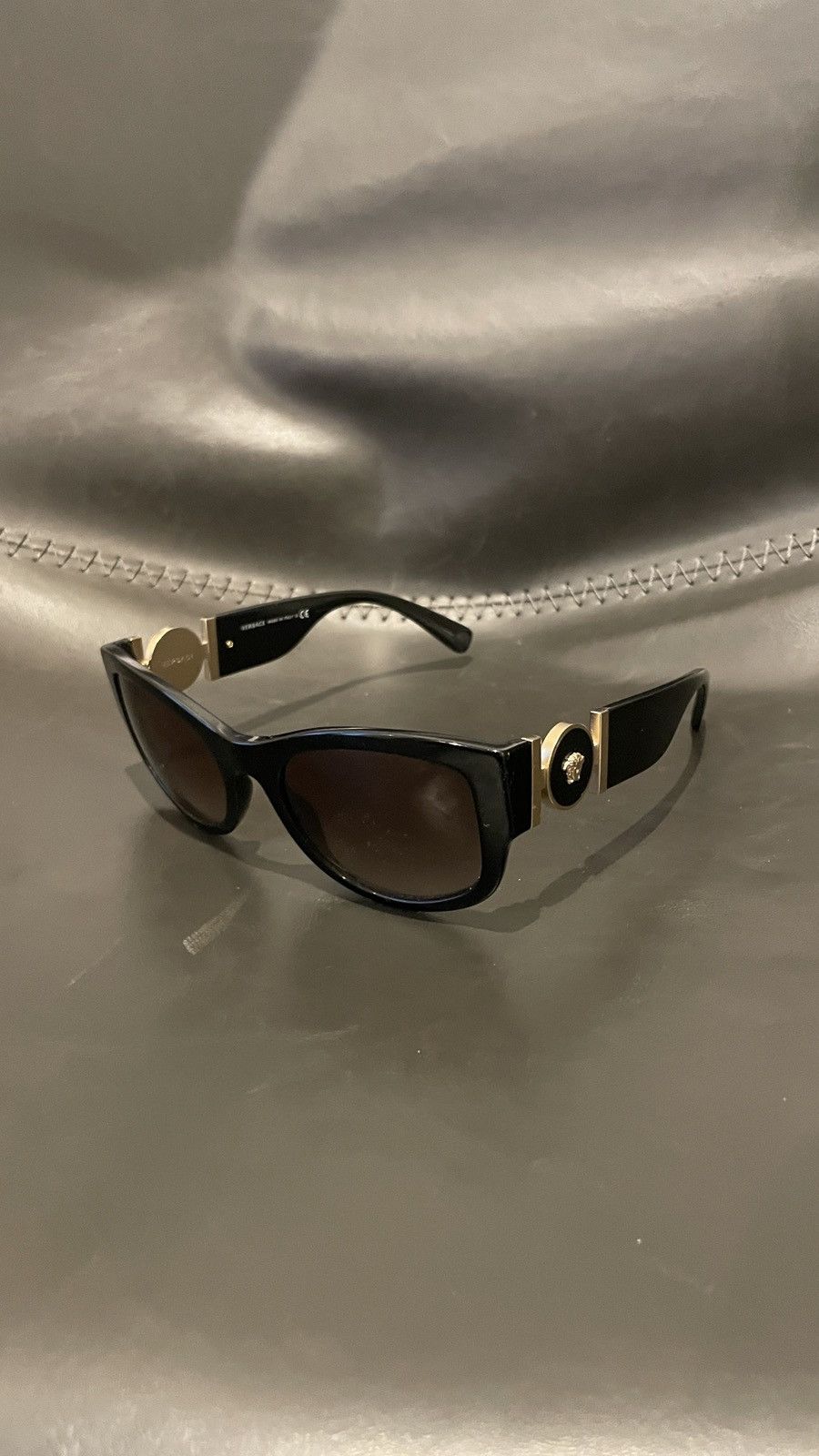 Versace Versace Women's Polarized Cat Eye Sunglasses, 55mm Black Size ONE SIZE - 2 Thumbnail