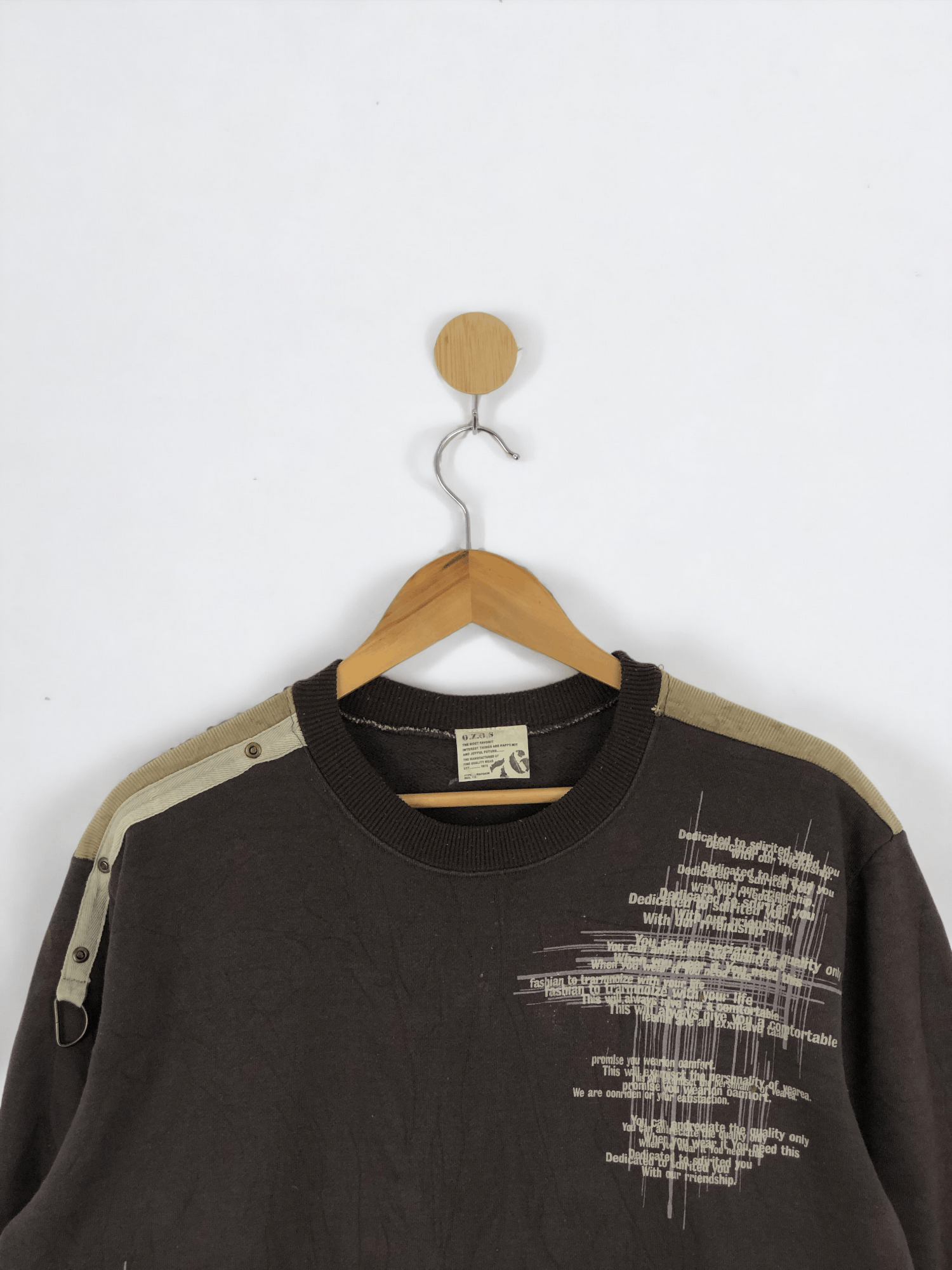 Japanese Brand Vintage O.Z.O.S Pullover Crewneck Sweatshirt Size US L / EU 52-54 / 3 - 2 Thumbnail