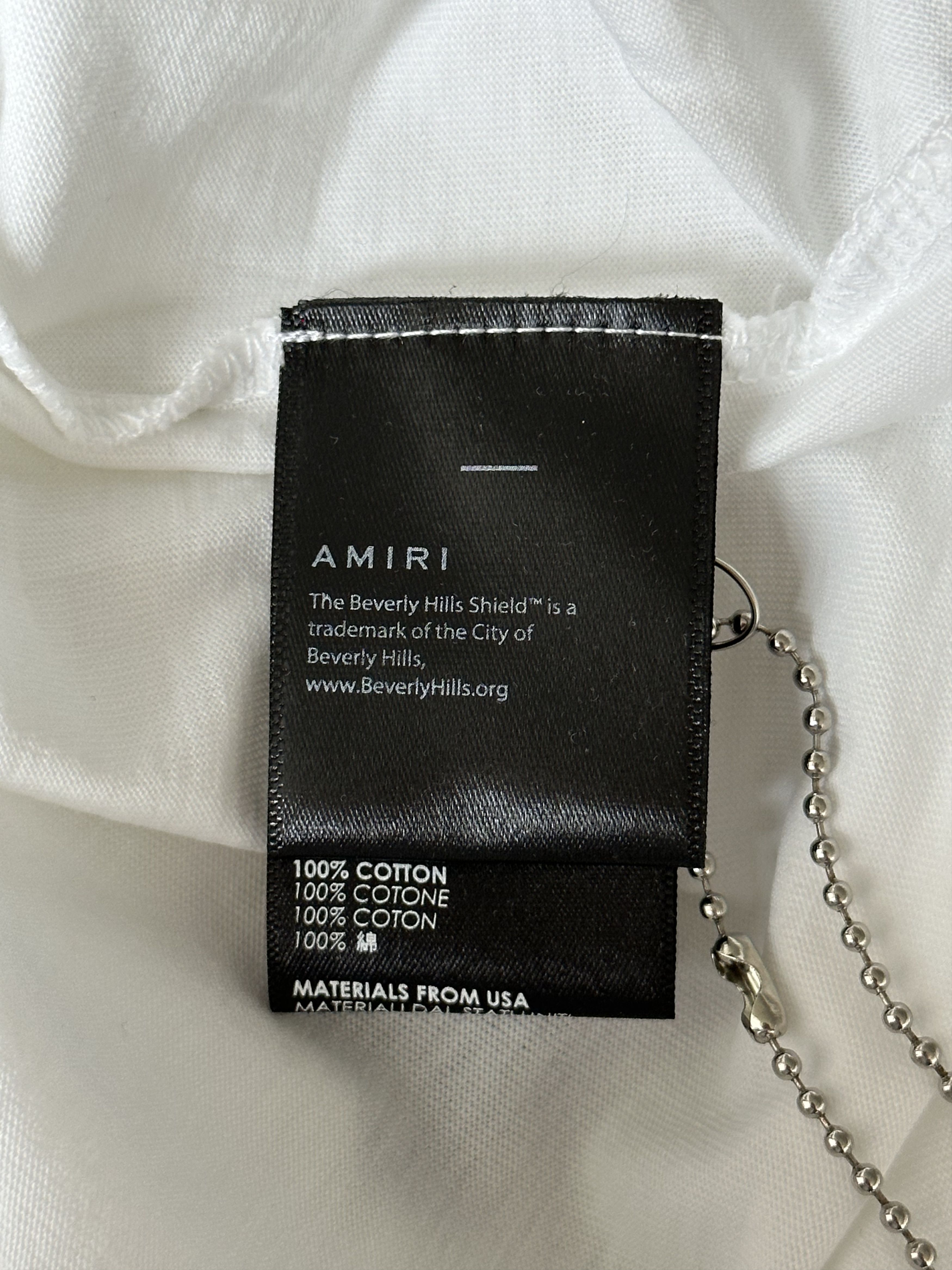 Amiri Amiri White Rainbow Beverly Hills T-Shirt Size US M / EU 48-50 / 2 - 4 Thumbnail