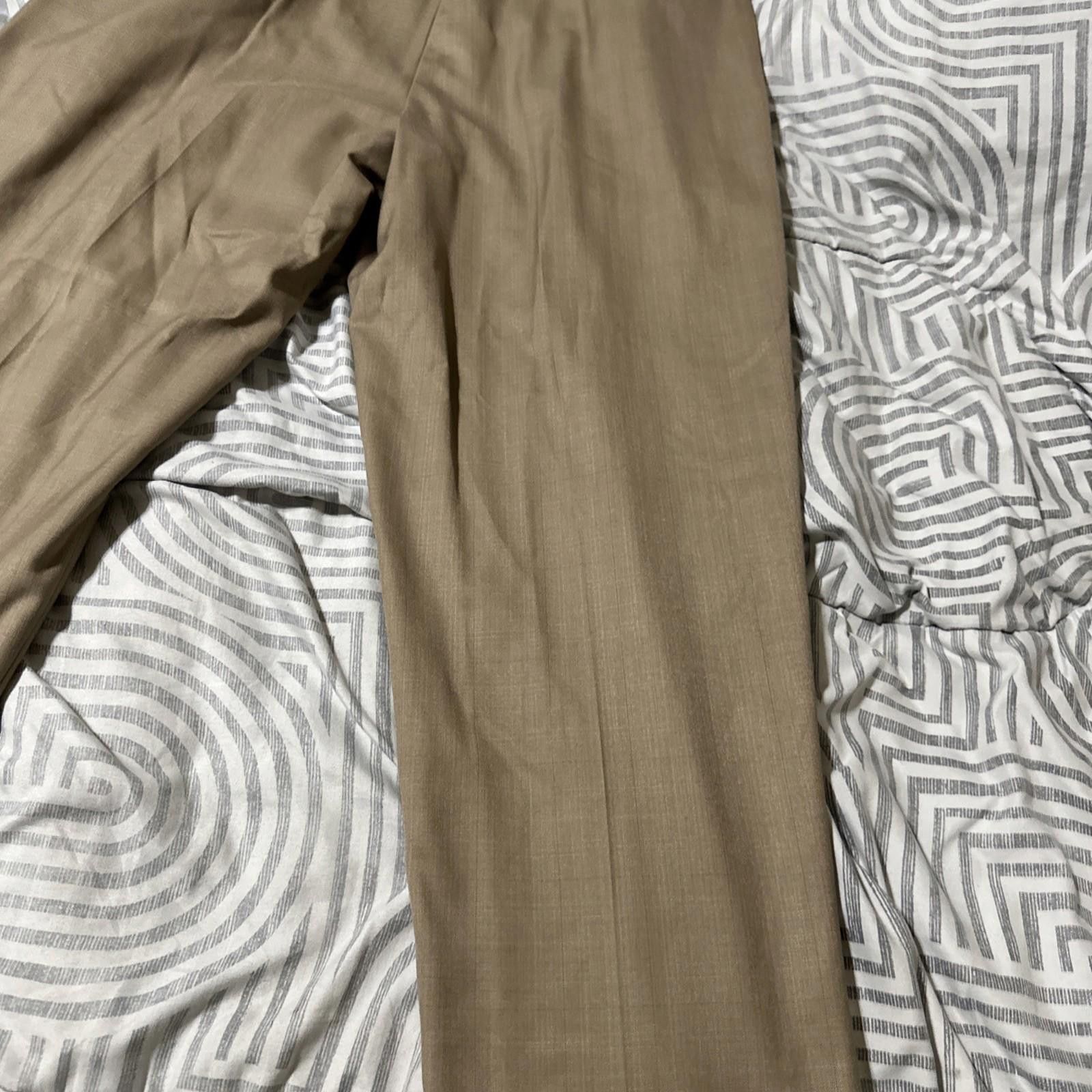 Designer Roundtree & Yorke Men's Slacks Brown 38x30 Size US 38 / EU 54 - 8 Thumbnail