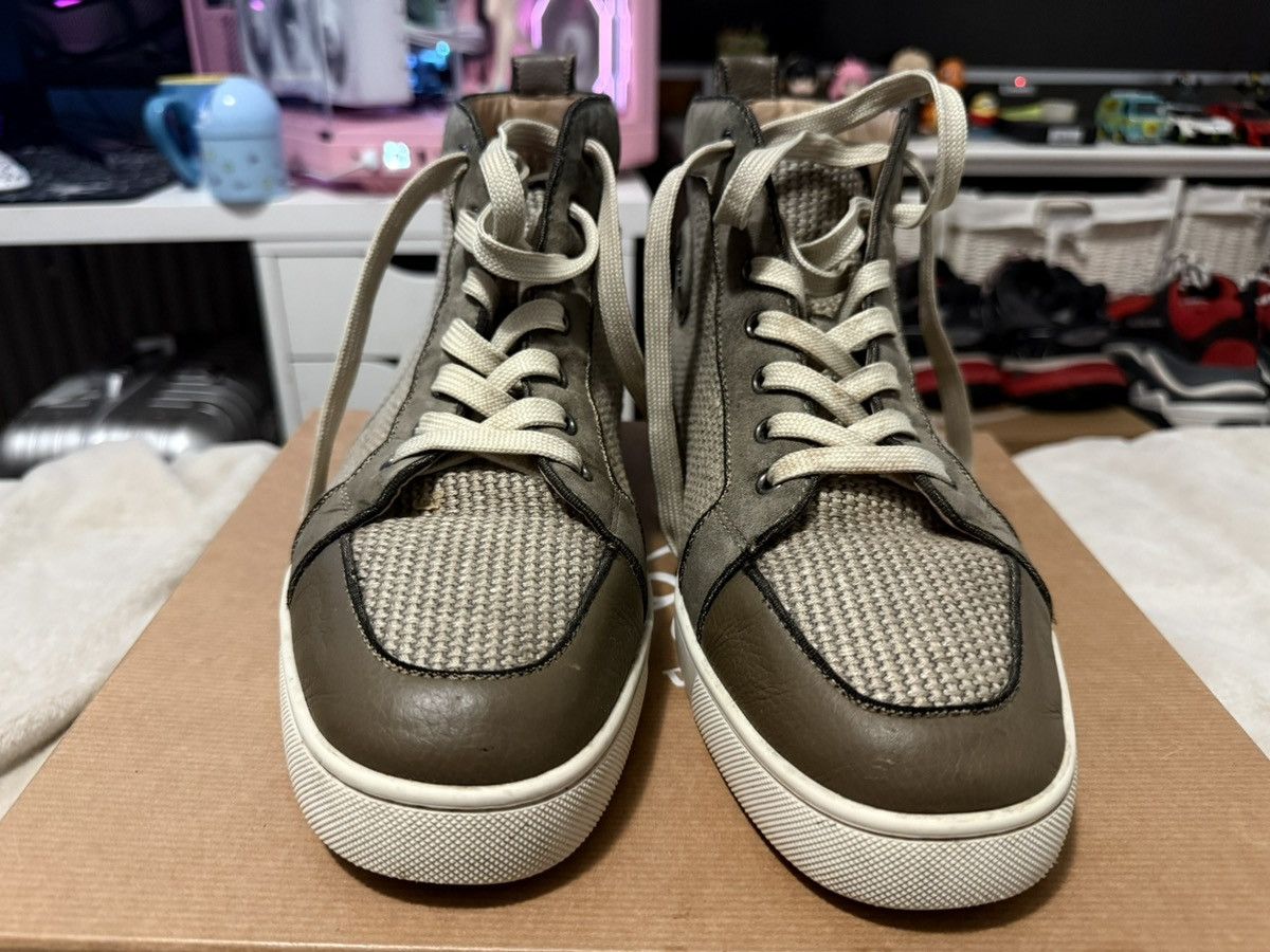 Christian Louboutin Christian Louboutin Poire Vert High Top Sneakers Size US 10 / EU 43 - 6 Thumbnail