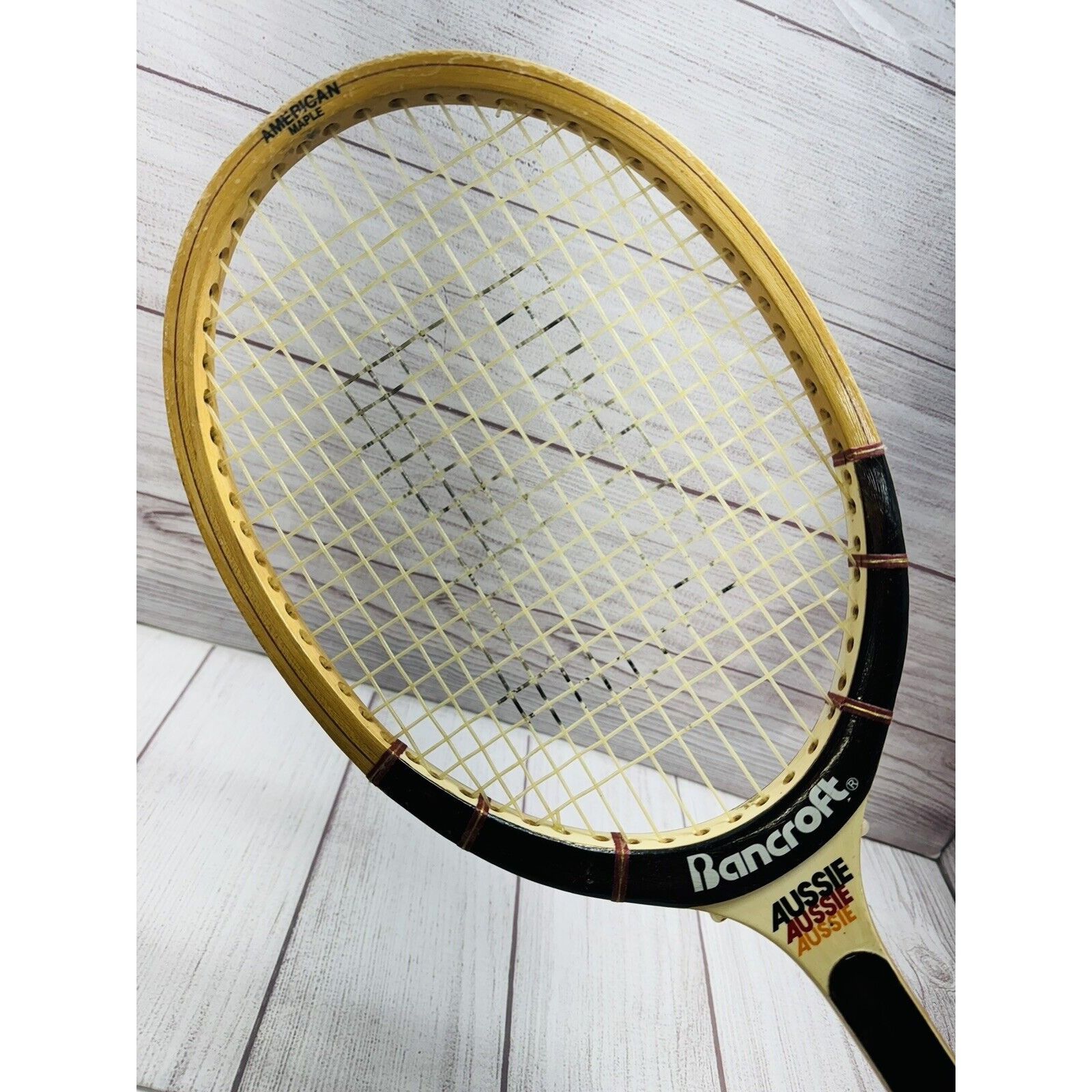 Other Vintage Bancroft Aussie Wooden Tennis Racket 27 inches Long Size ONE SIZE - 2 Thumbnail