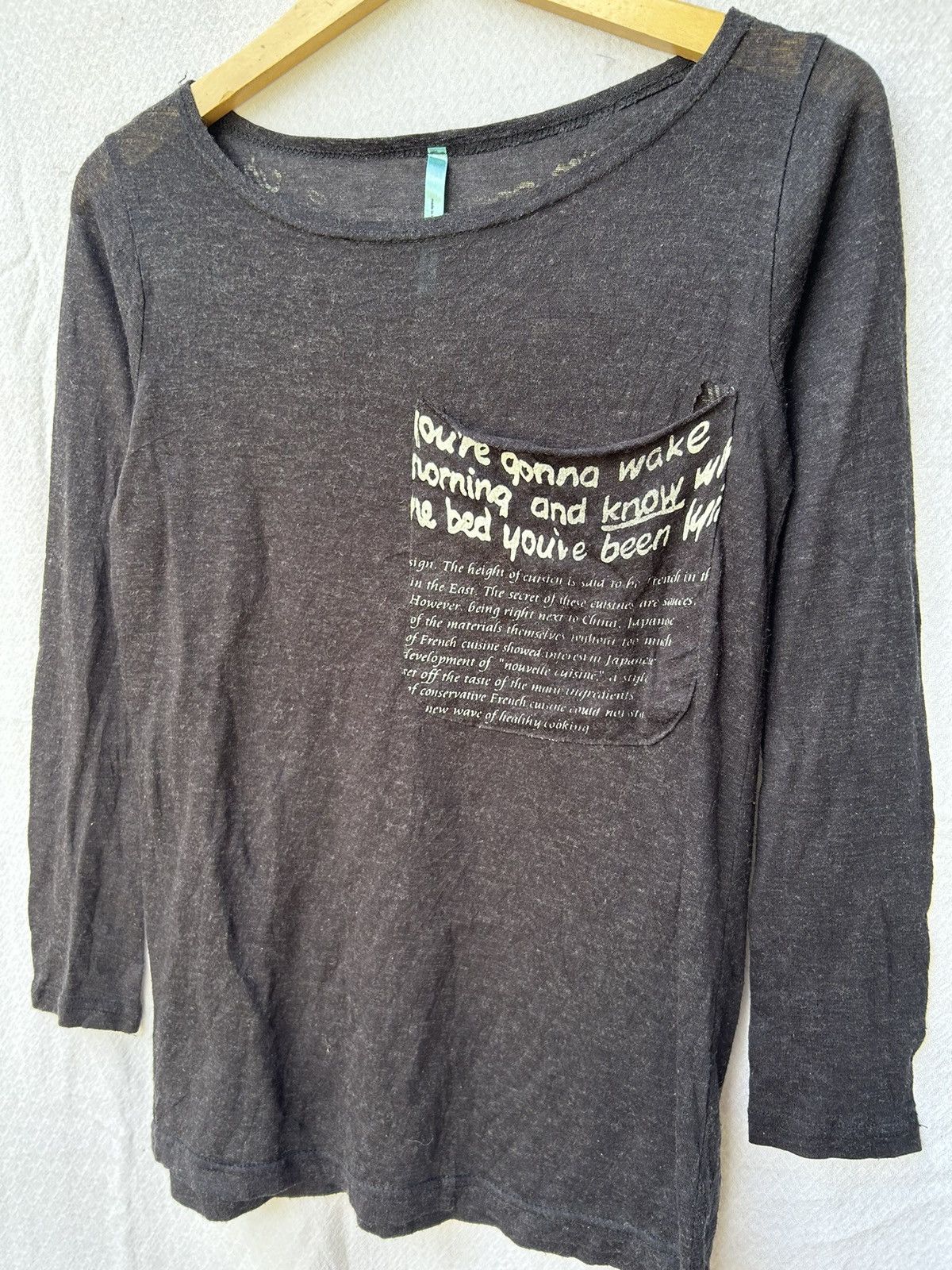 If Six Was Nine × Japanese Brand × Le Grande Bleu (L.G.B.) Love holic japanese mesh poem longsleeve Size US M / EU 48-50 / 2 - 5 Thumbnail