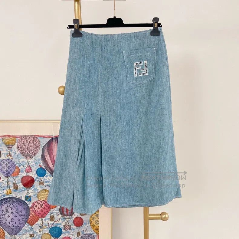 Fendi Fendi Blue denim skirt Size 37" - 2 Thumbnail