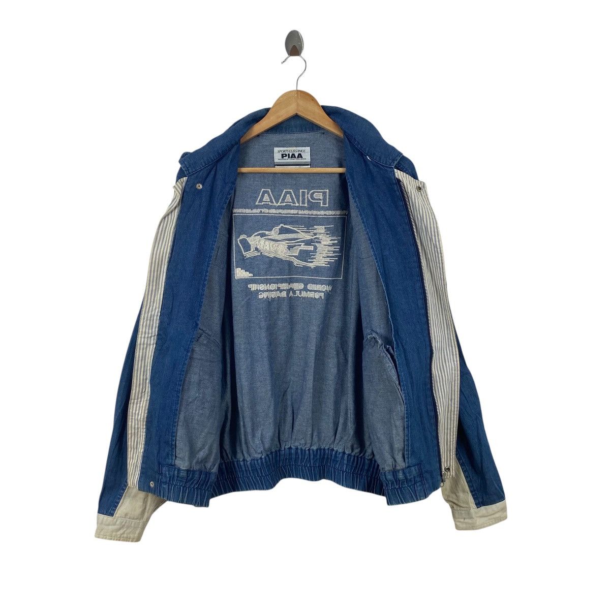 Vintage Vintage PIAA SPORTS ELEGANCE Japan Racing Denim Hooded Size US XXL / EU 58 / 5 - 7 Thumbnail