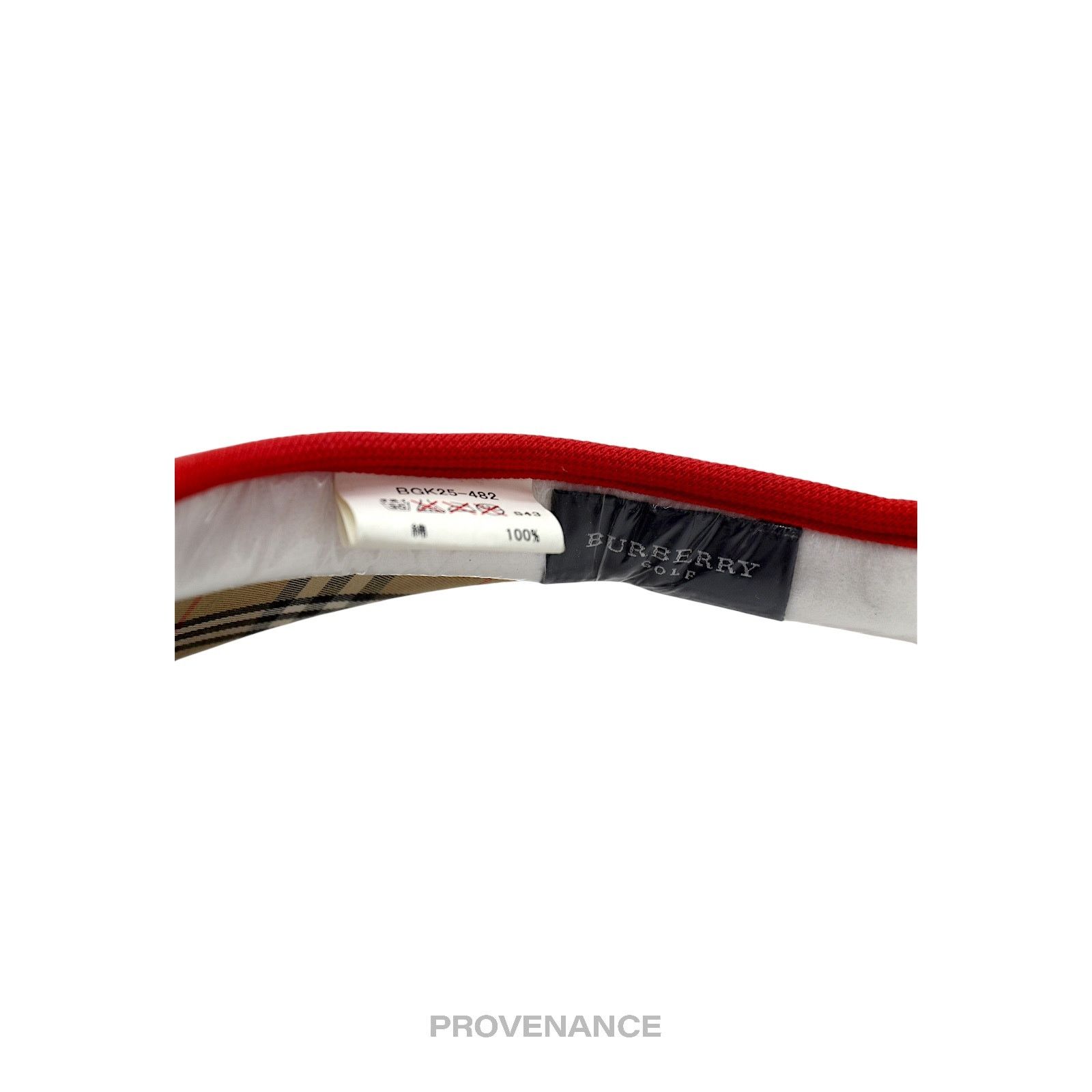 Burberry 🔴 Burberry Golf Visor - Nova Check Red Size ONE SIZE - 7 Thumbnail