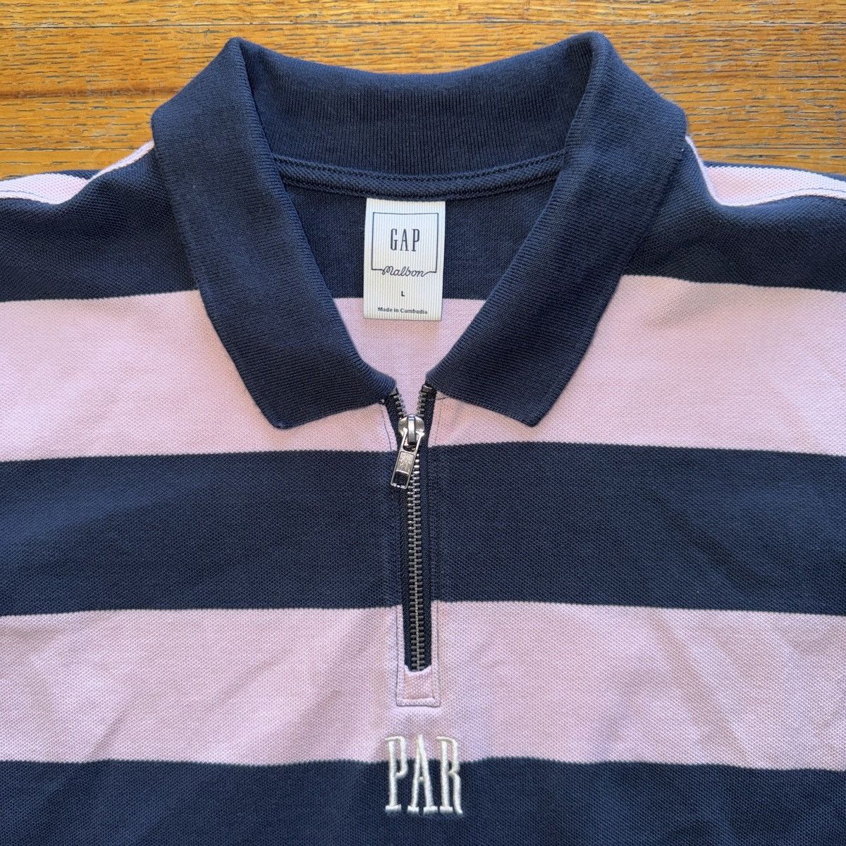 Gap Gap x Malbon Mens Golf Quarter Zip Preppy Polo Size US L / EU 52-54 / 3 - 3 Thumbnail