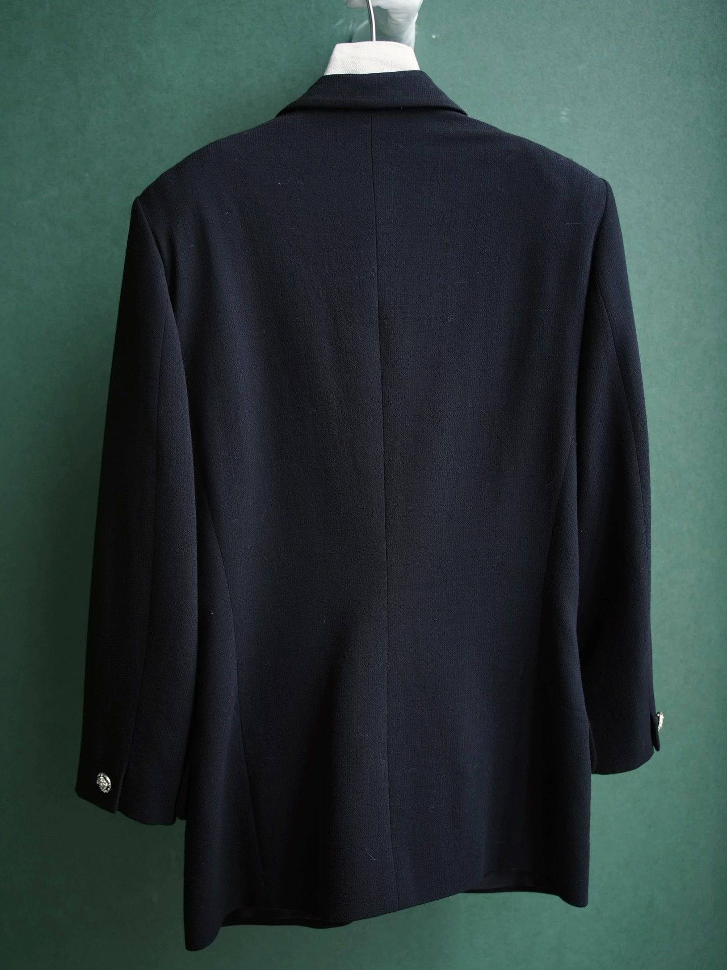 Versace Versace Istante Wool Blend Satin Wide Lapel Suit Size L / US 10 / IT 46 - 4 Thumbnail