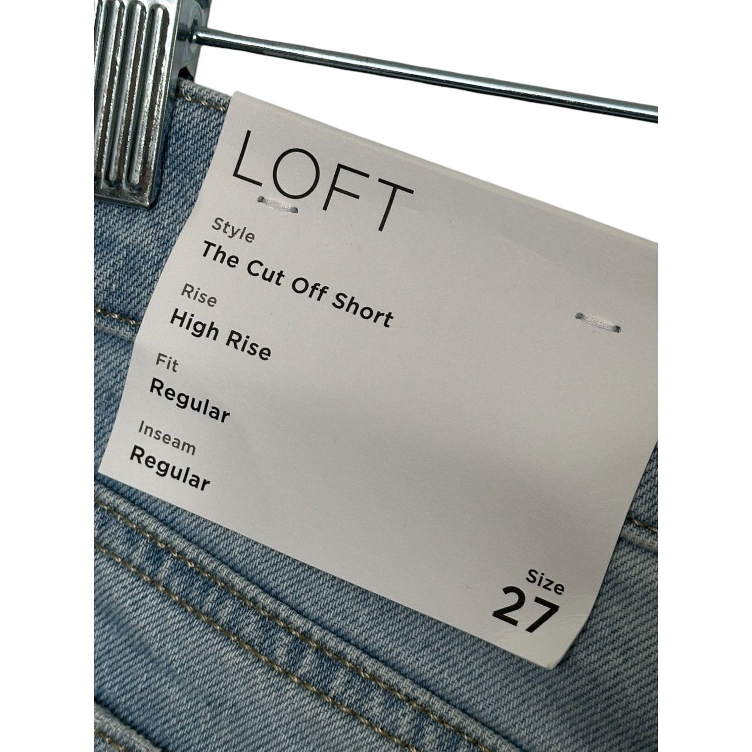 Loft Ann Taylor LOFT High Rise Cut Off Shorts 27" 4 NEW Size 27" / US 4 / IT 40 - 6 Thumbnail
