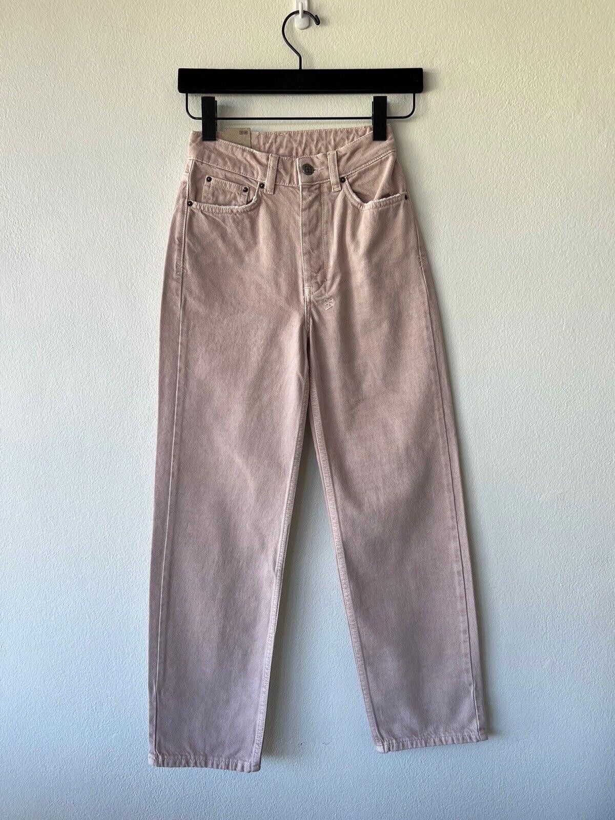 Ksubi new Ksubi womens denim high jean brooklyn pink 23 5 small xs Size 23" - 1 Thumbnail